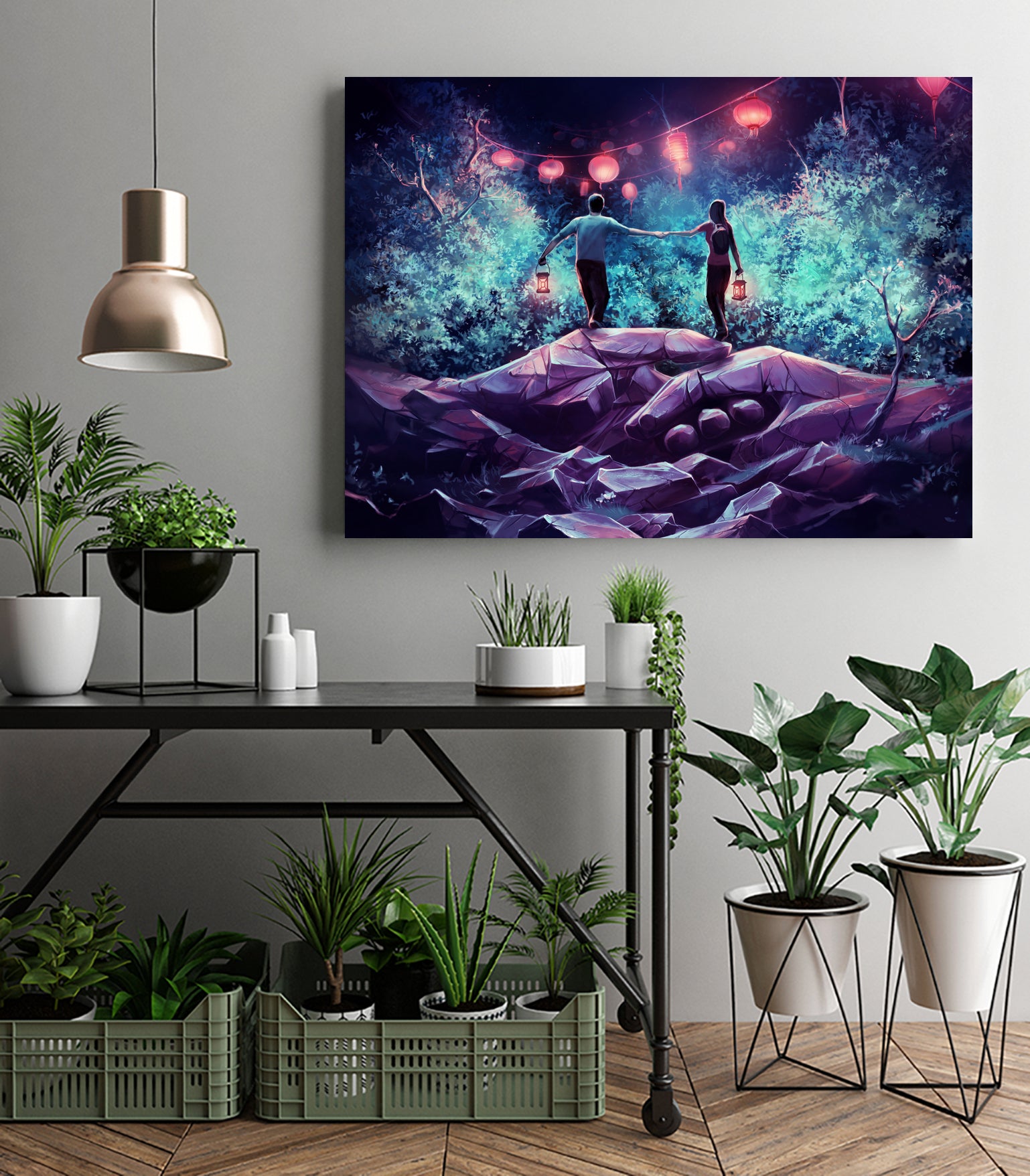 Face the unknown by Cyril Rolando on GIANT ART - green digital painting