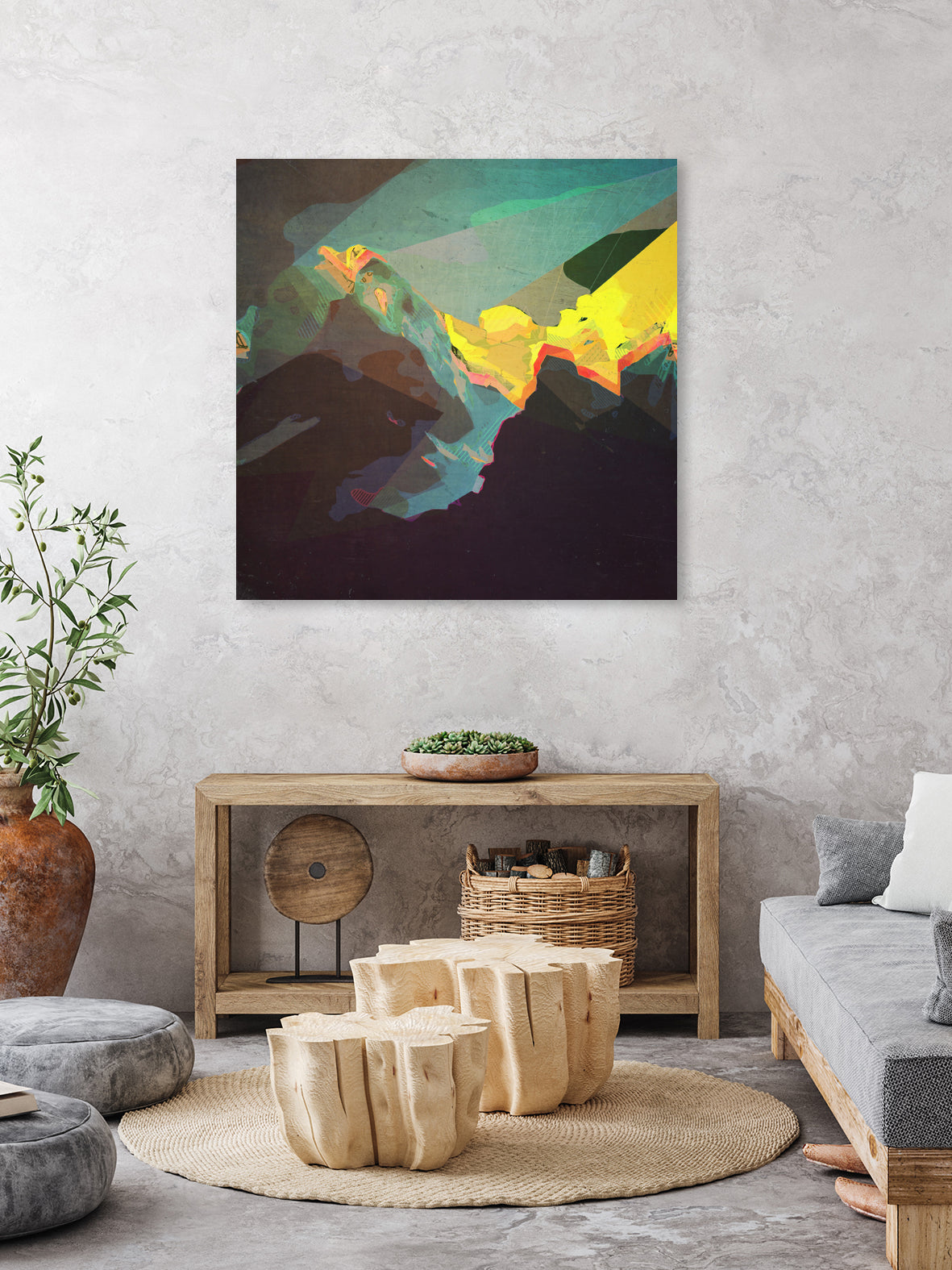 Peaking Through by Jamison Gish on GIANT ART - blue digital painting