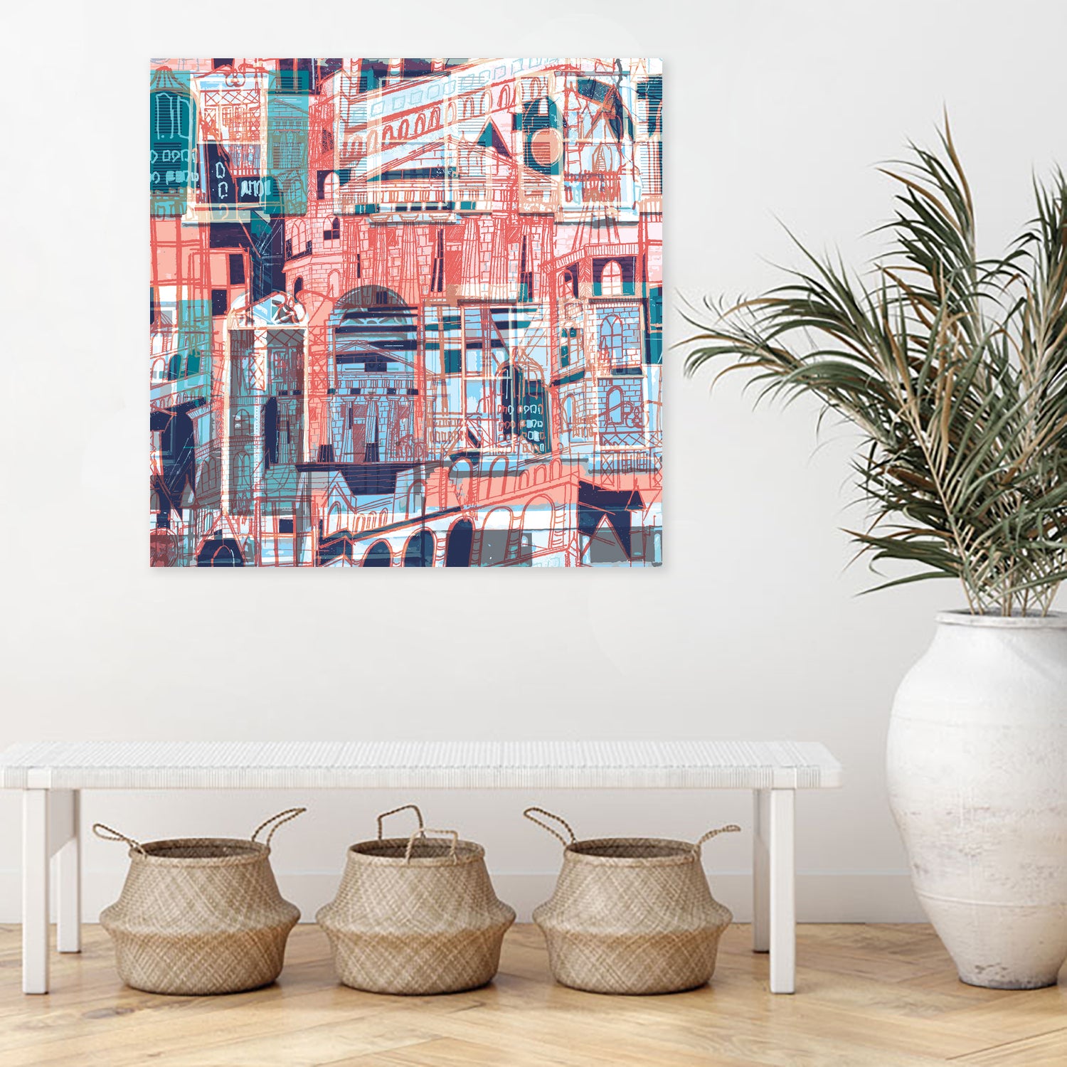 Downtown Funk by Insiyah Shahpurwalla on GIANT ART - orange photo illustration