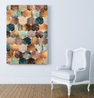 Natural Hexagons And Diamonds by Elisabeth Fredriksson on GIANT ART - brown digital drawing
