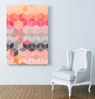Happy Cubes by Elisabeth Fredriksson on GIANT ART - pink digital drawing