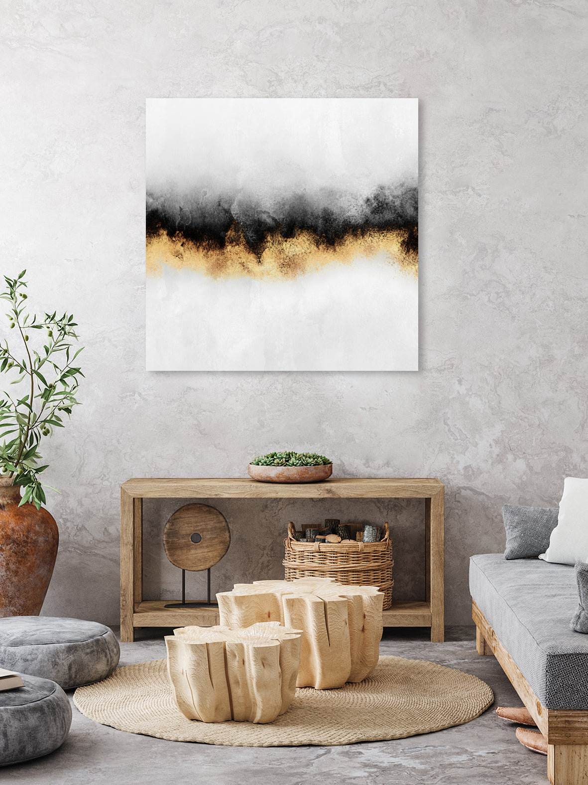 Sky 2 by Elisabeth Fredriksson on GIANT ART - gray mixed media