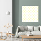 Small Yellow Polka Dots Pattern by David Kessler on GIANT ART - yellow digital painting