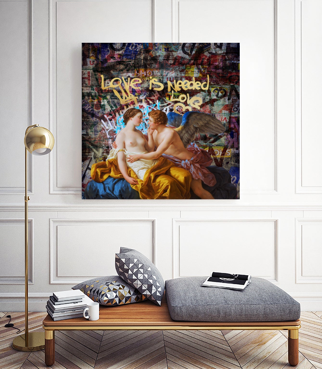 love is needed by José Luis Guerrero on GIANT ART - blue digital painting