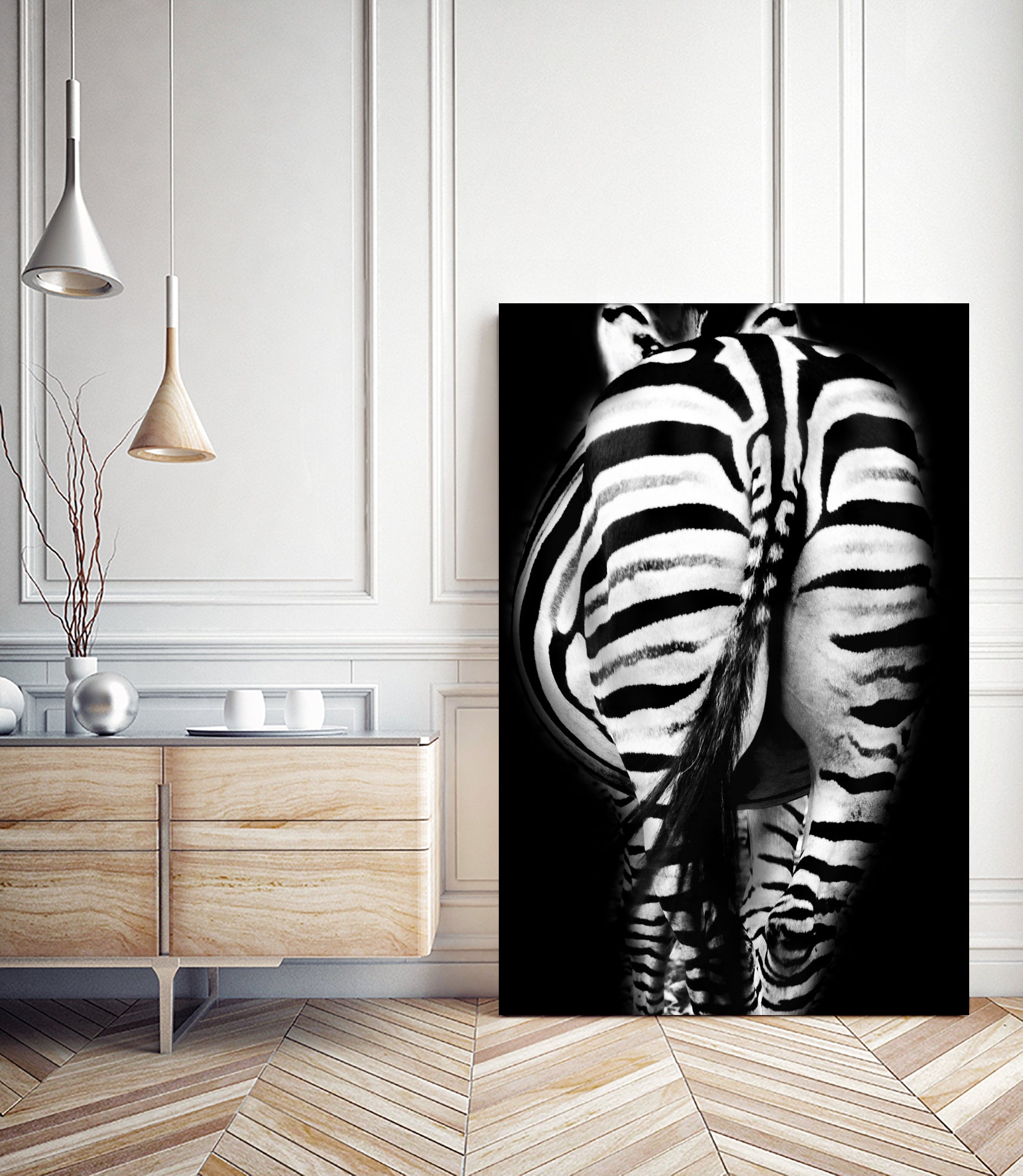 Stripes And Tails Monochrome by Irina Safonova on GIANT ART - gray photo manipulation