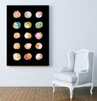 Painted Dots & Gold by Ralph Frankenberg on GIANT ART - pink digital painting
