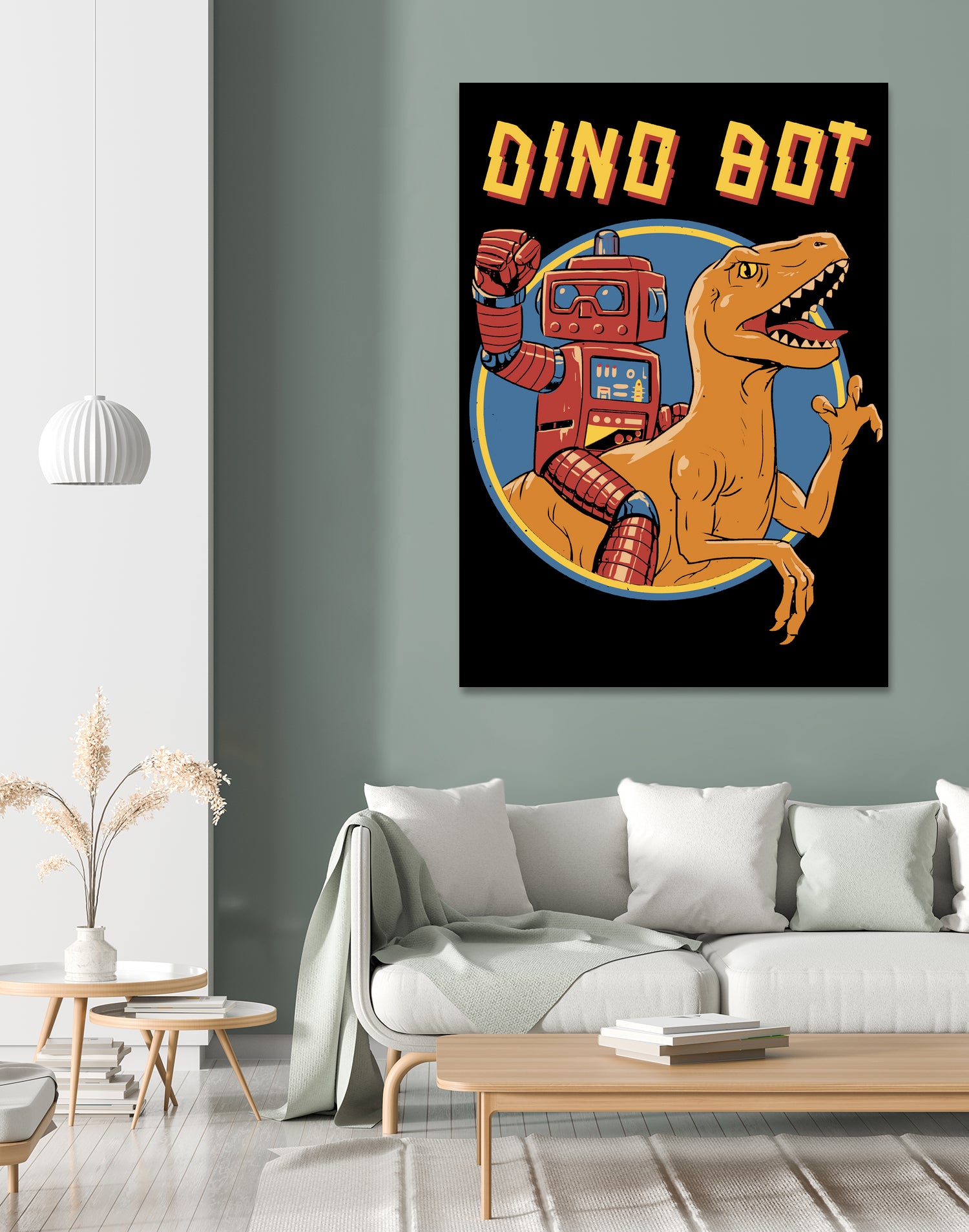 Dino Bot by Vincent Trinidad on GIANT ART - black digital painting