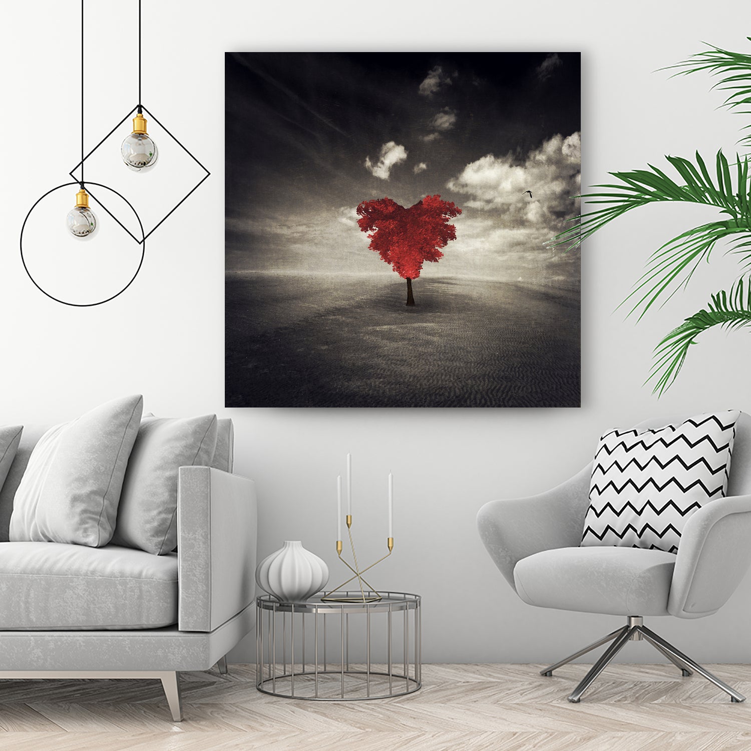 heart tree by Dirk Wüstenhagen on GIANT ART - brown photo illustration