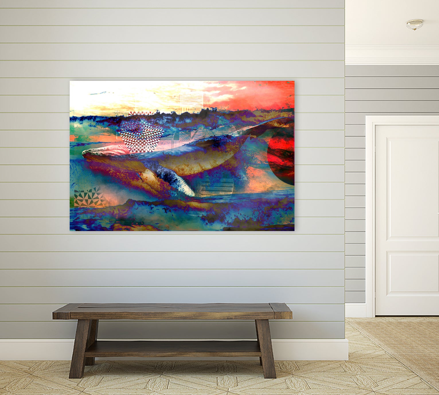 52HZ Whale by Srivatsan Aravamudan on GIANT ART - blue digital painting