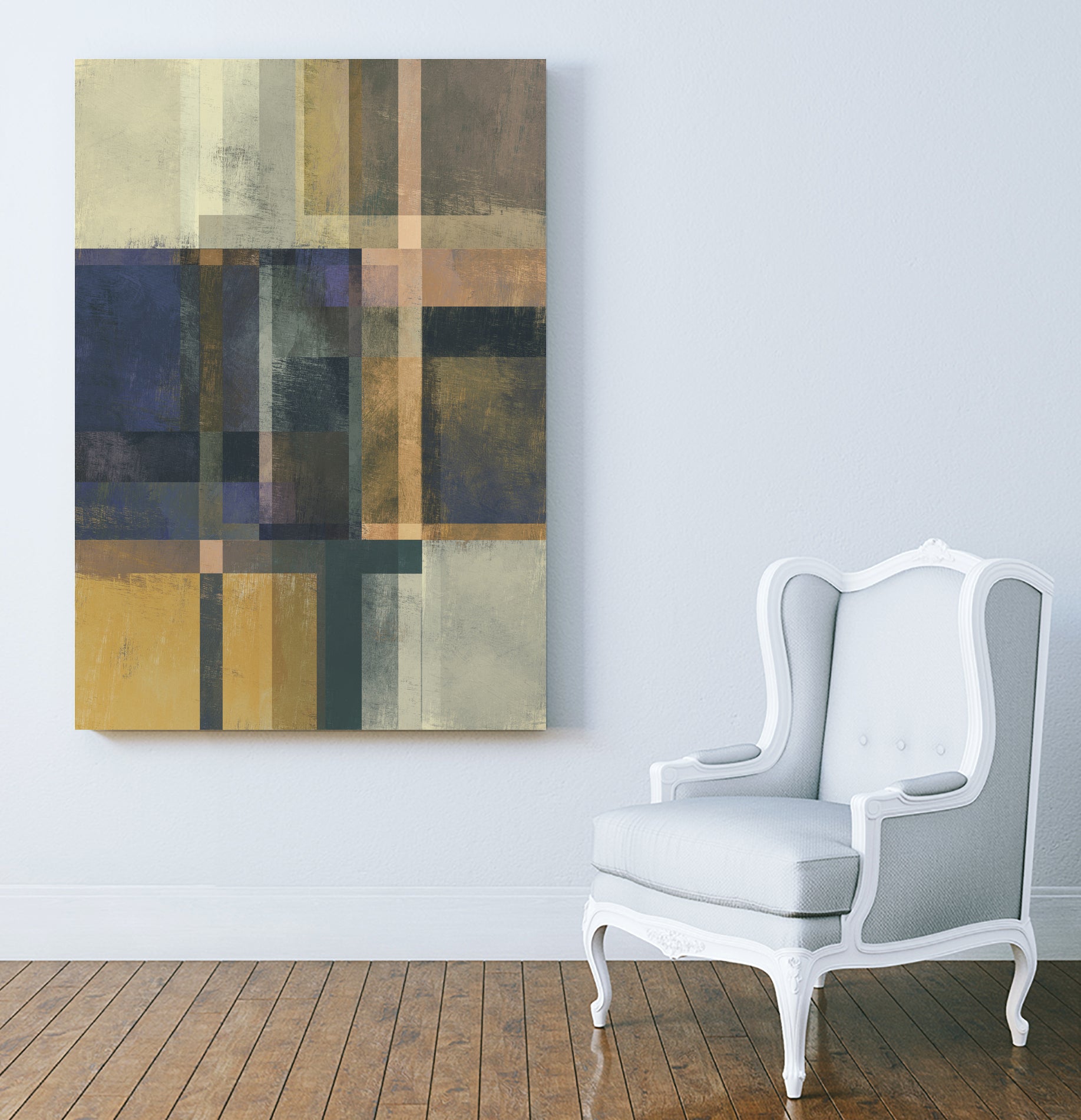 Abstract Geometry No. 19 by Pascal Deckarm on GIANT ART - yellow digital painting