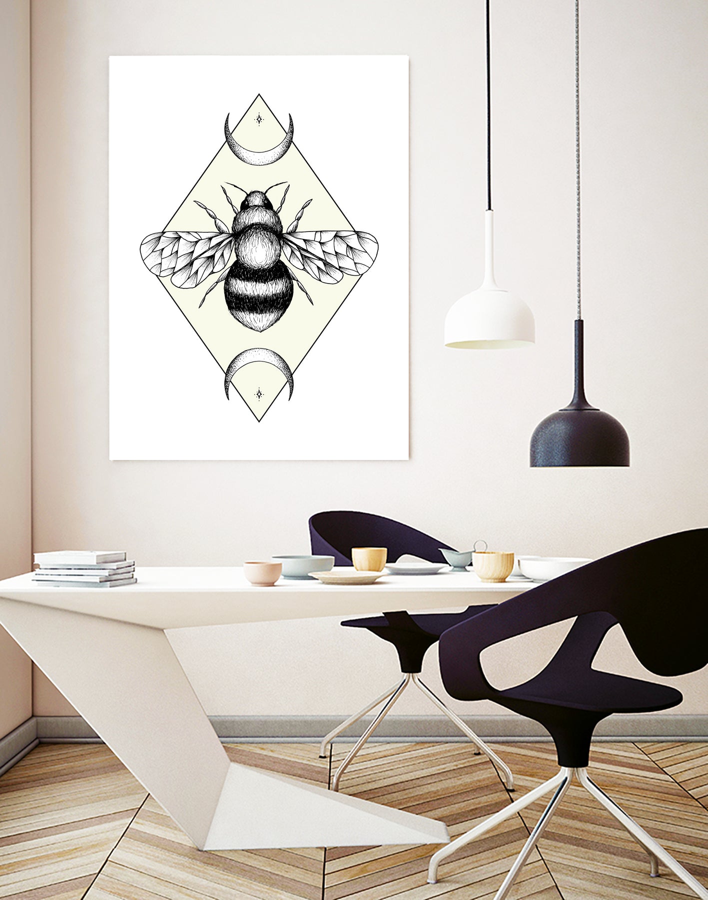 Bee Confident by Barbara Hollaus on GIANT ART - white digital drawing