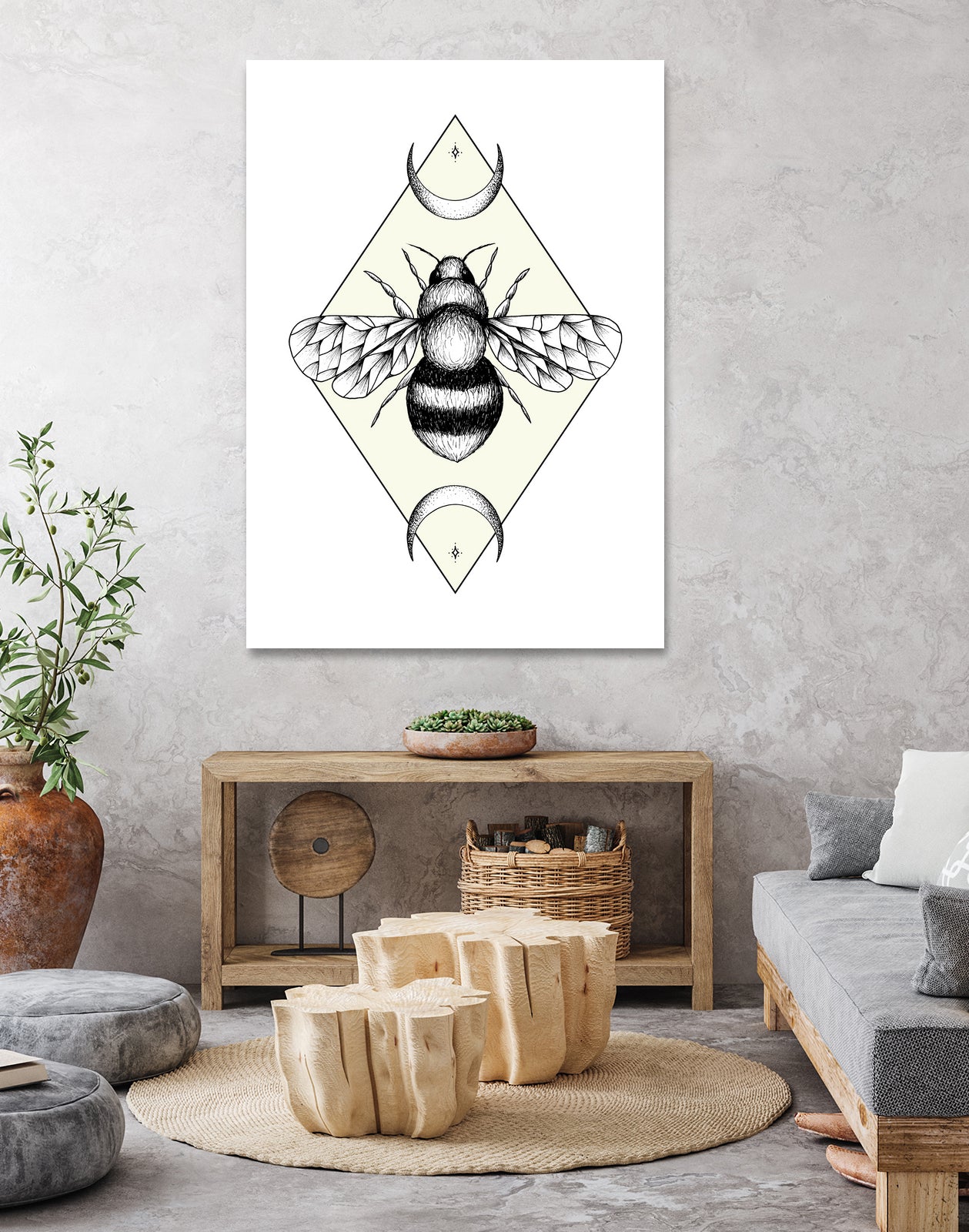Bee Confident by Barbara Hollaus on GIANT ART - white digital drawing