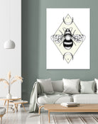 Bee Confident by Barbara Hollaus on GIANT ART - white digital drawing