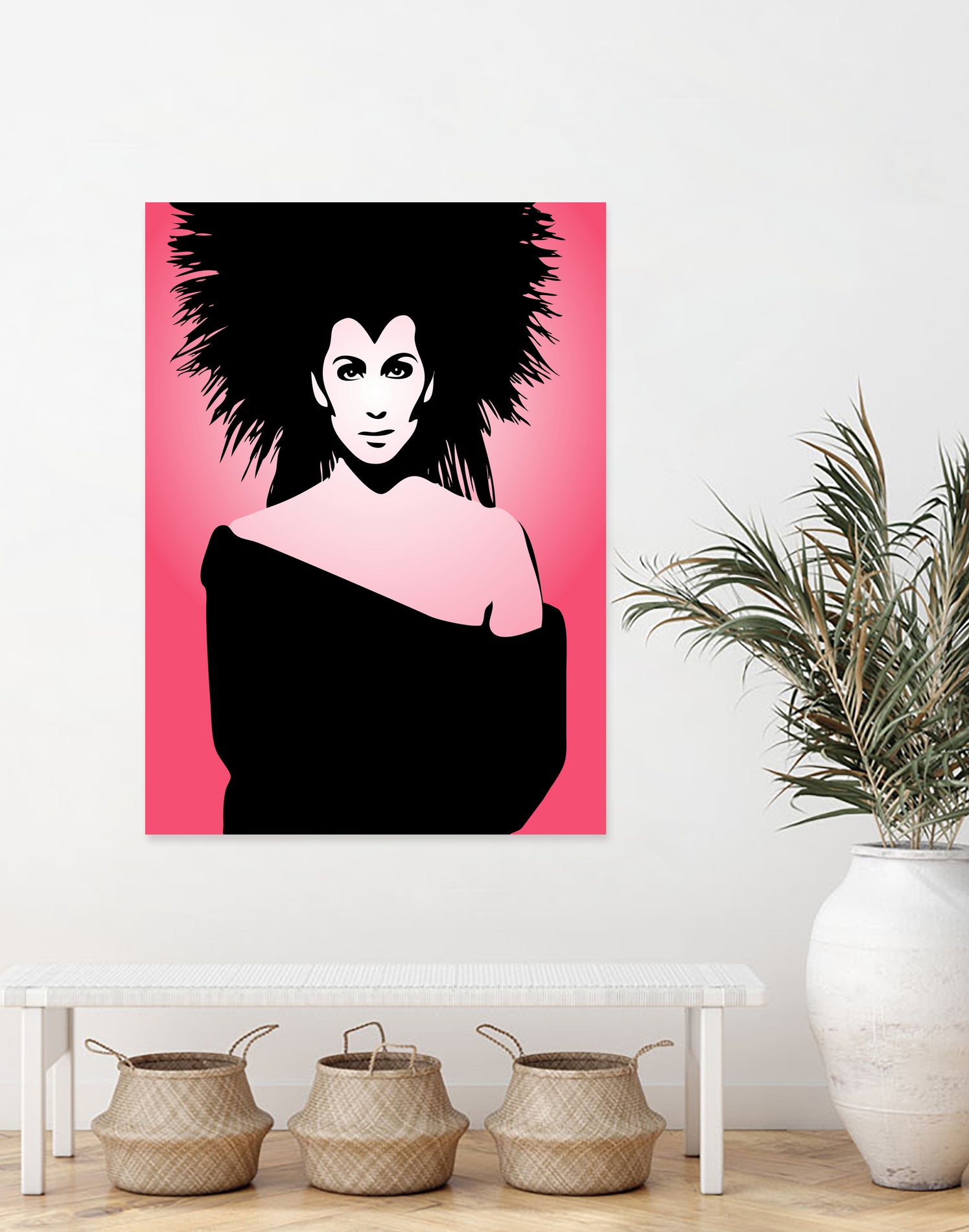 Cher | Pop Art by William Cuccio on GIANT ART - pink digital drawing