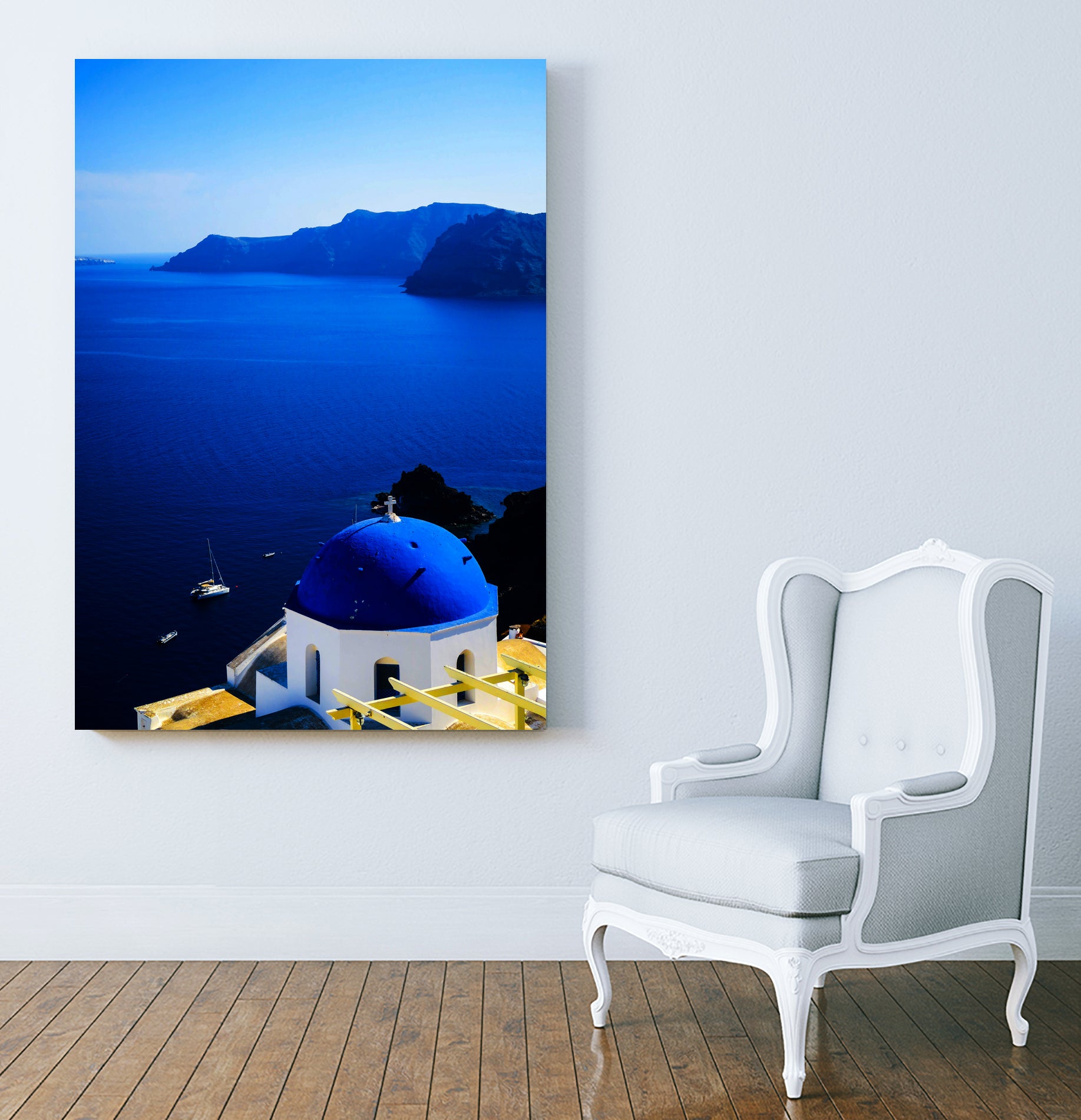 santorini1 n by Haris Kavalla on GIANT ART - blue photo manipulation