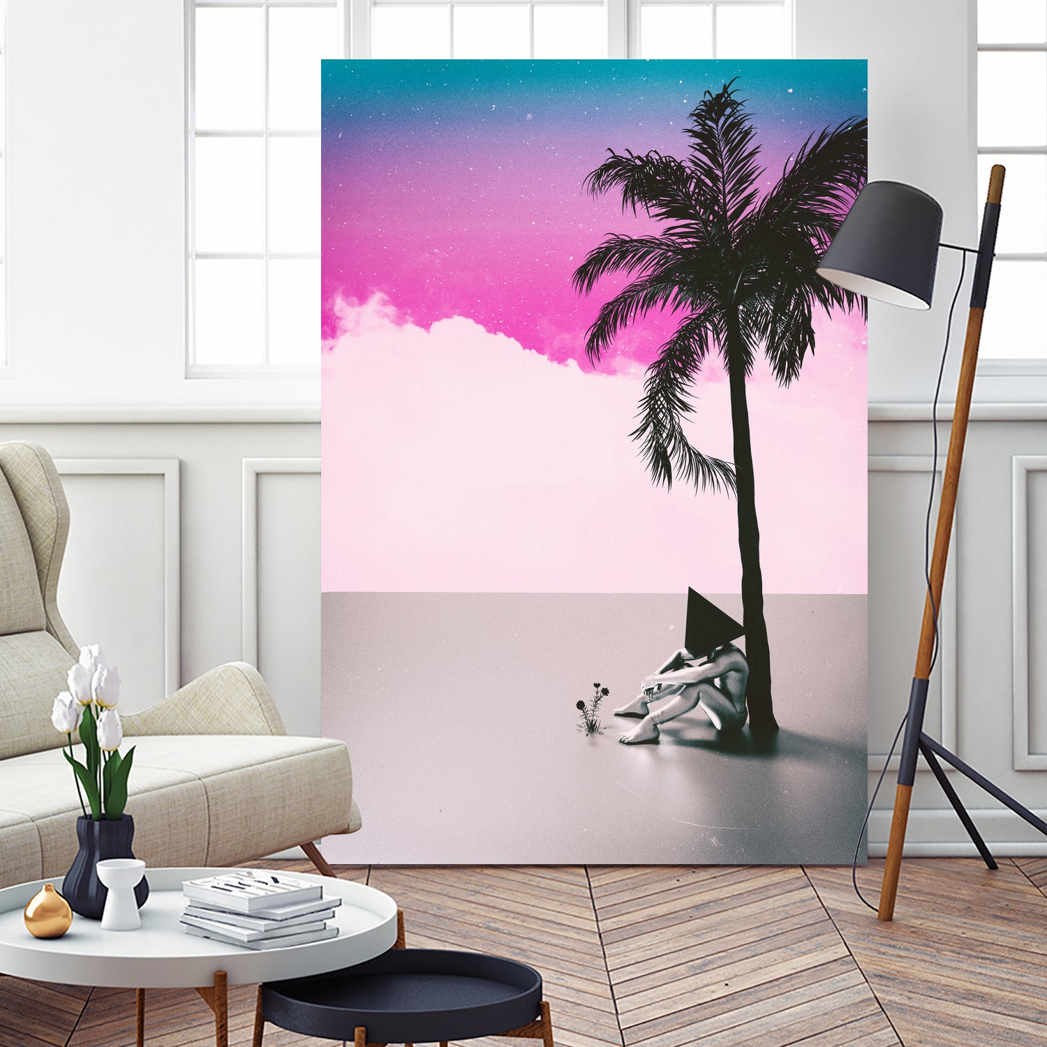 PALM  TREE  18 by Adam Priester on GIANT ART - pink 3d art