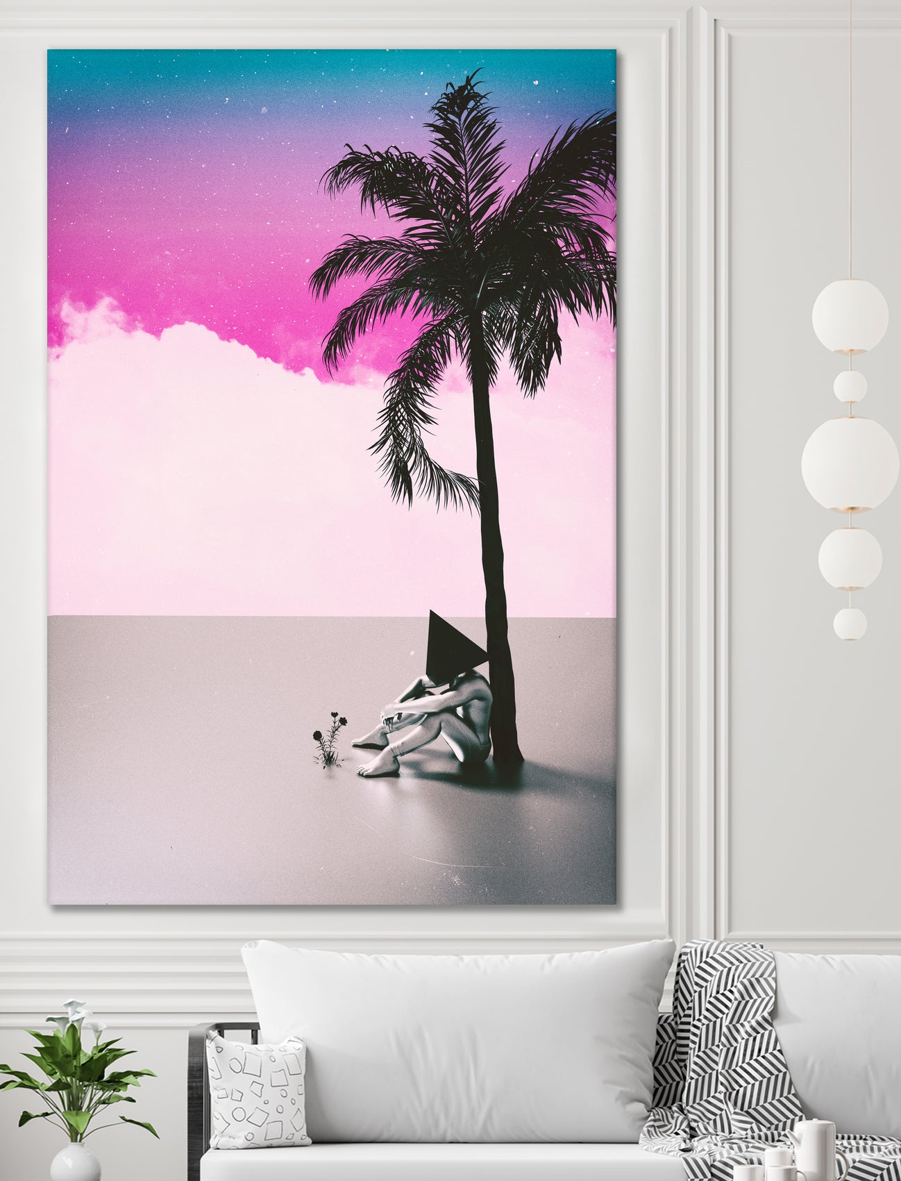PALM  TREE  18 by Adam Priester on GIANT ART - pink 3d art