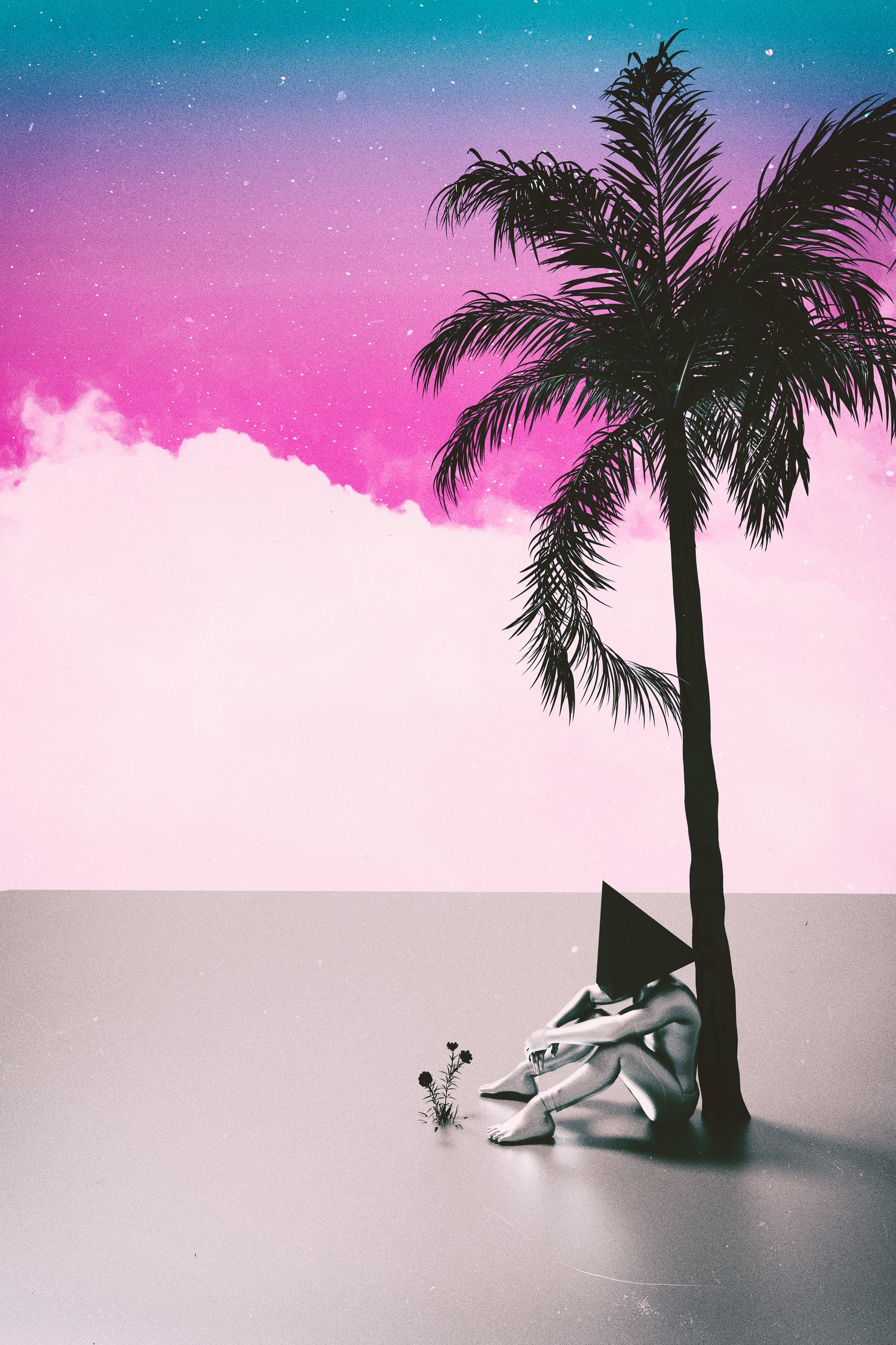 PALM  TREE  18 by Adam Priester on GIANT ART - pink 3d art