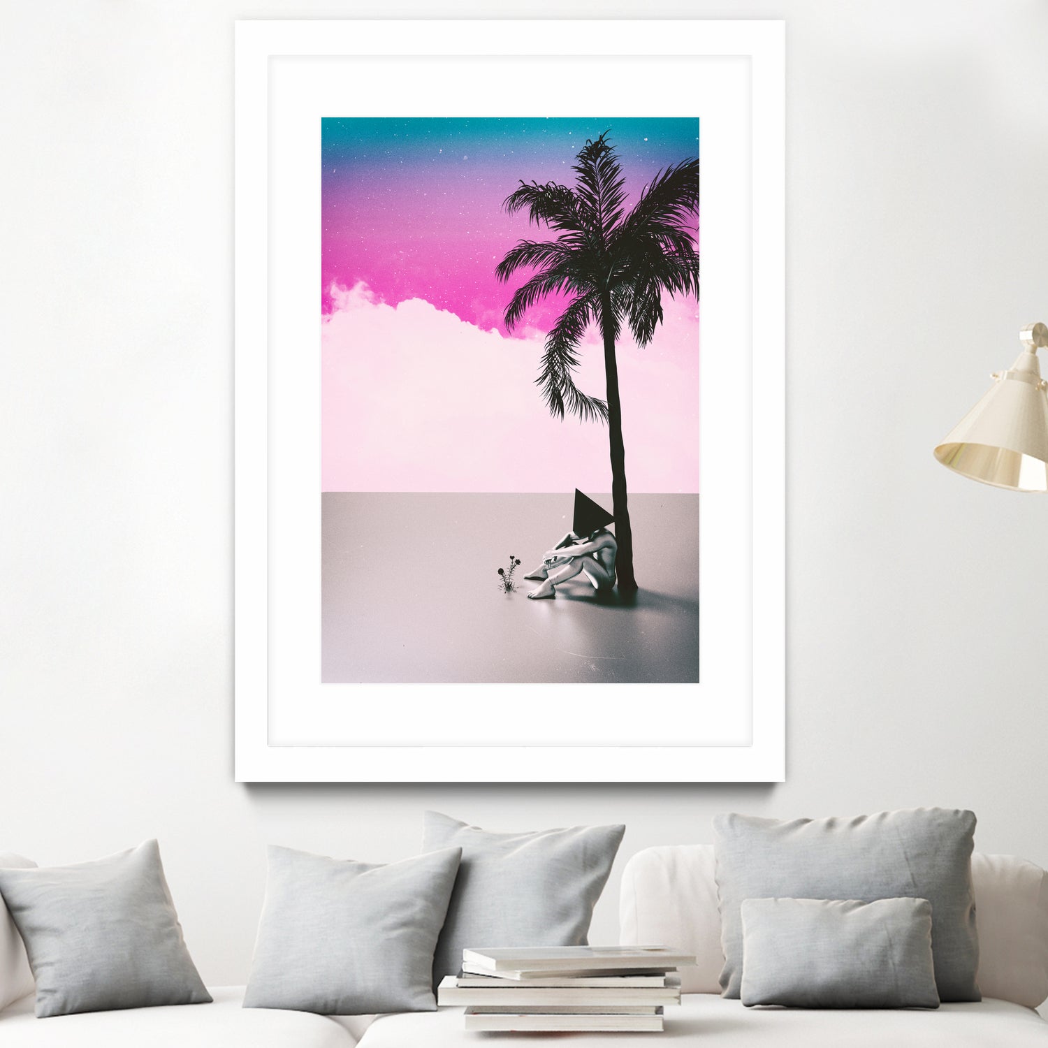 PALM  TREE  18 by Adam Priester on GIANT ART - pink 3d art