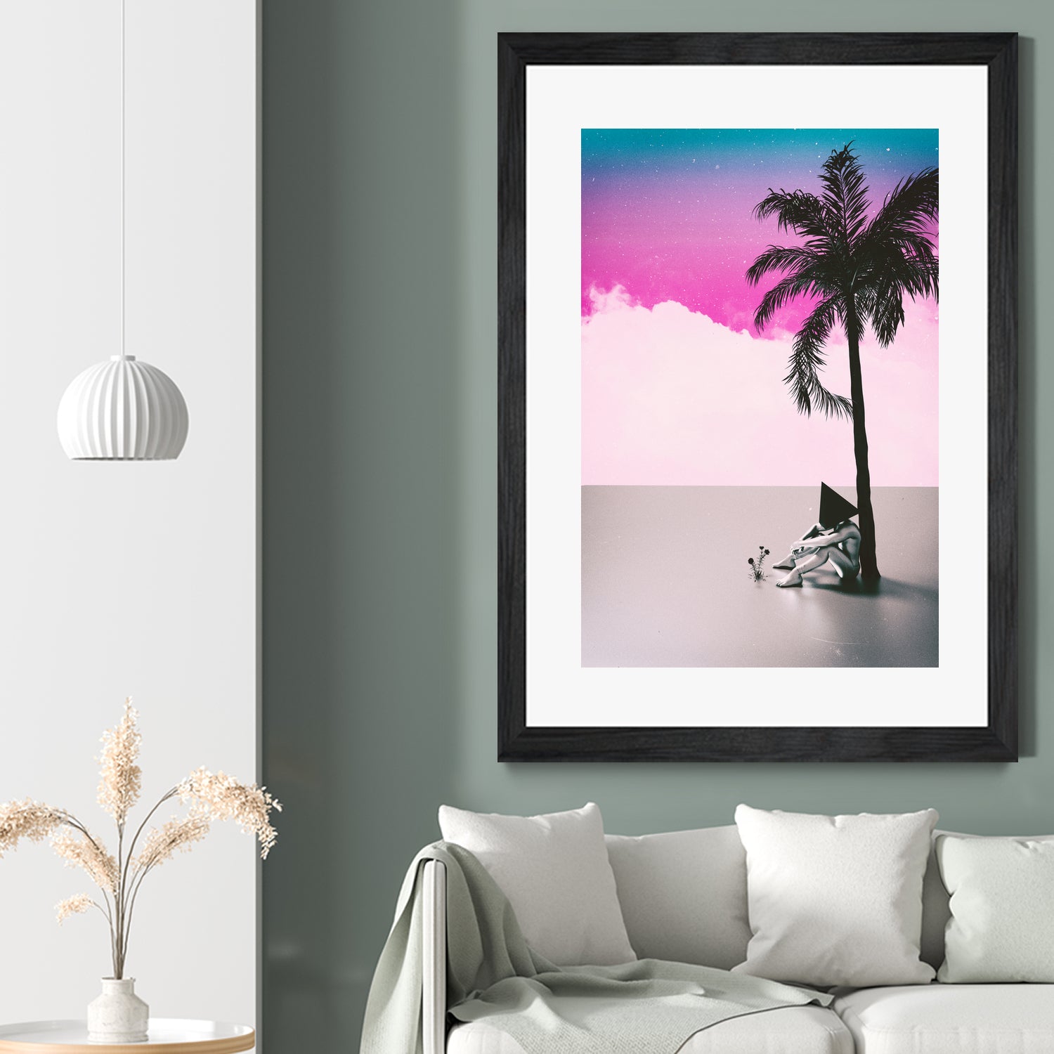 PALM  TREE  18 by Adam Priester on GIANT ART - pink 3d art