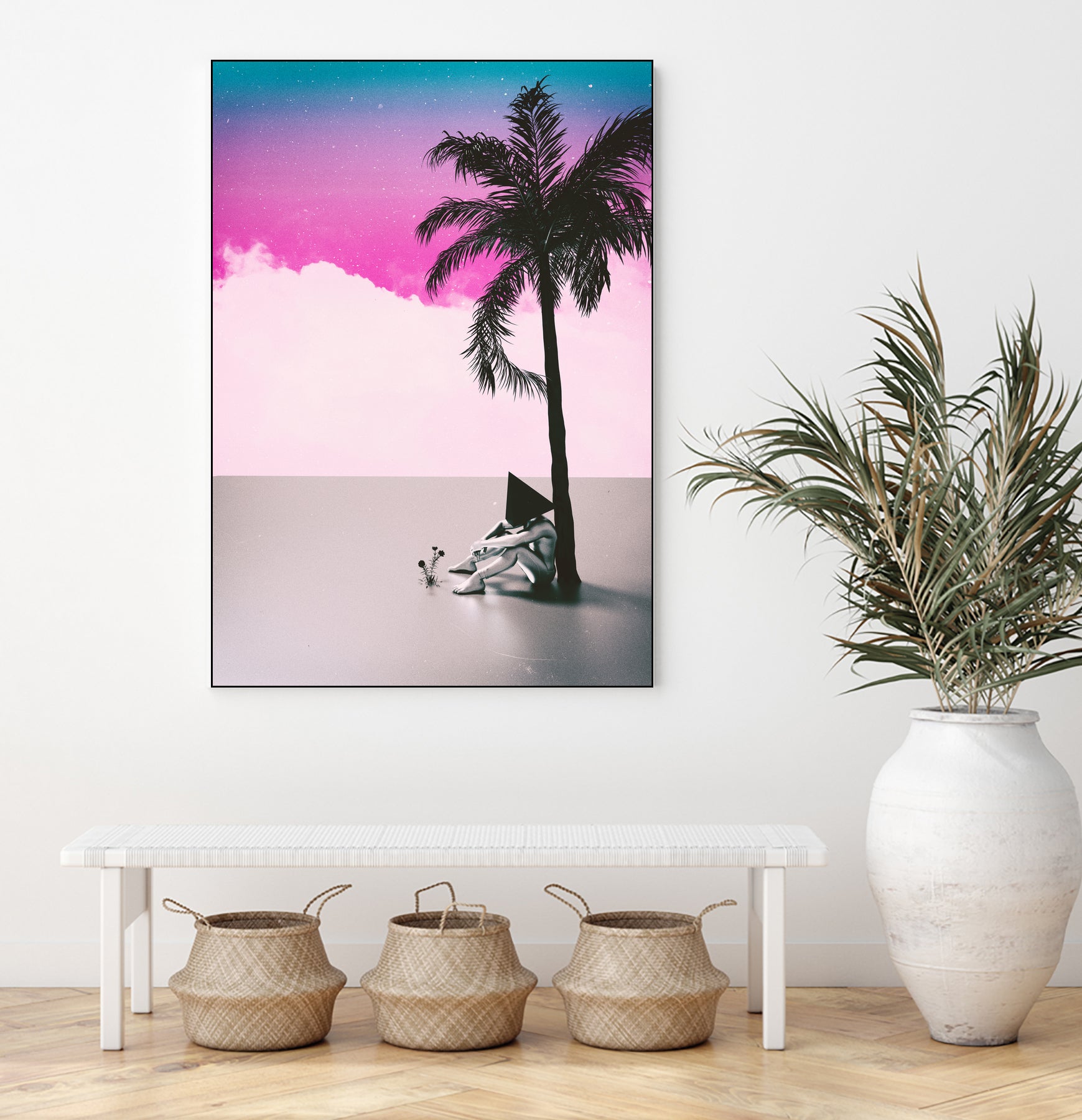 PALM  TREE  18 by Adam Priester on GIANT ART - pink 3d art
