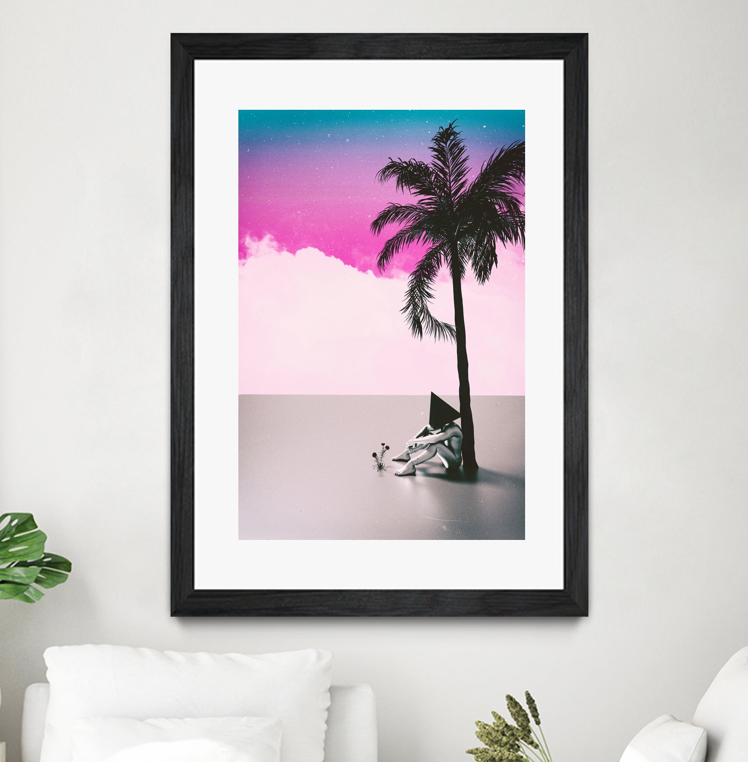PALM  TREE  18 by Adam Priester on GIANT ART - pink 3d art