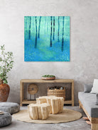 Bluebells, Challock by Nic Squirrell on GIANT ART - green digital painting