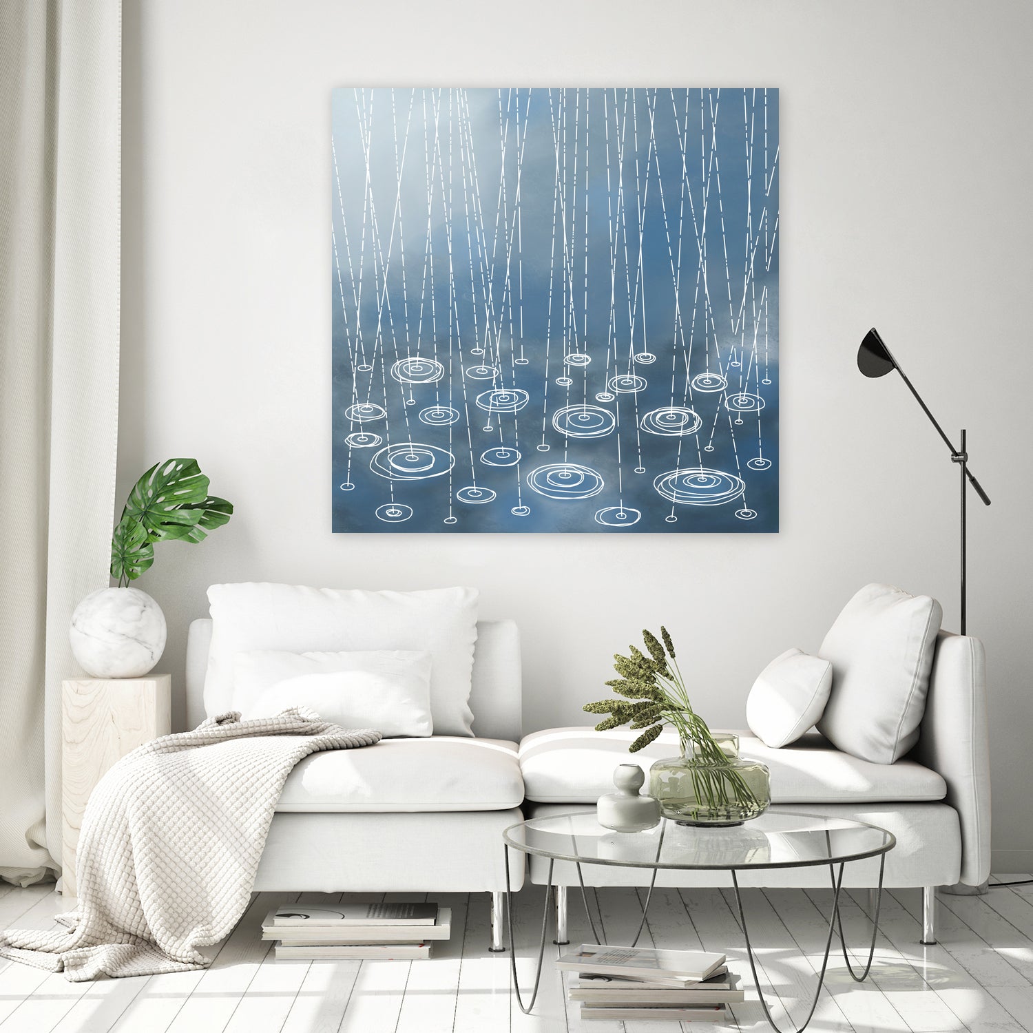 Another Rainy Day by Nic Squirrell on GIANT ART - blue digital painting