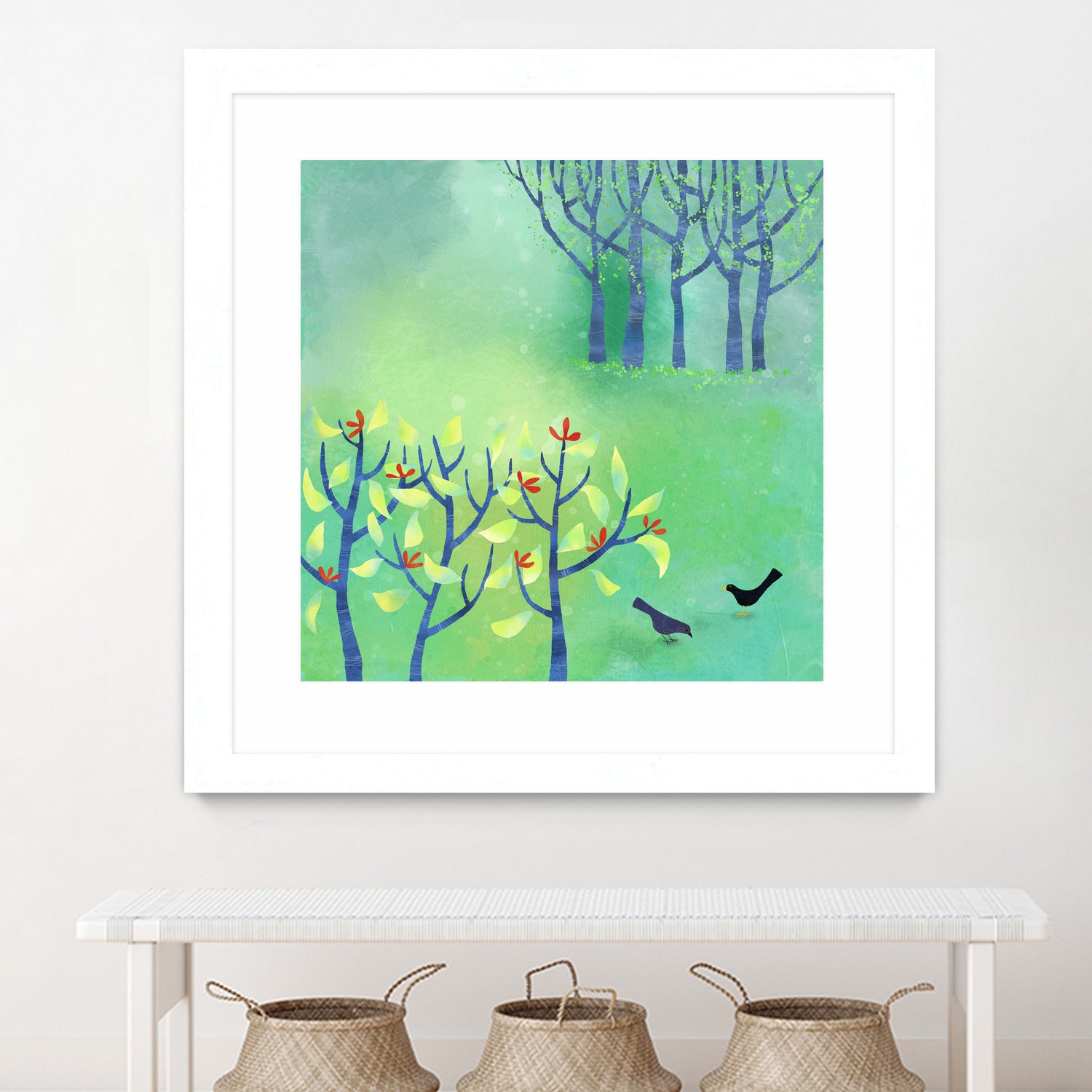 April Landscape by Nic Squirrell on GIANT ART - green digital painting