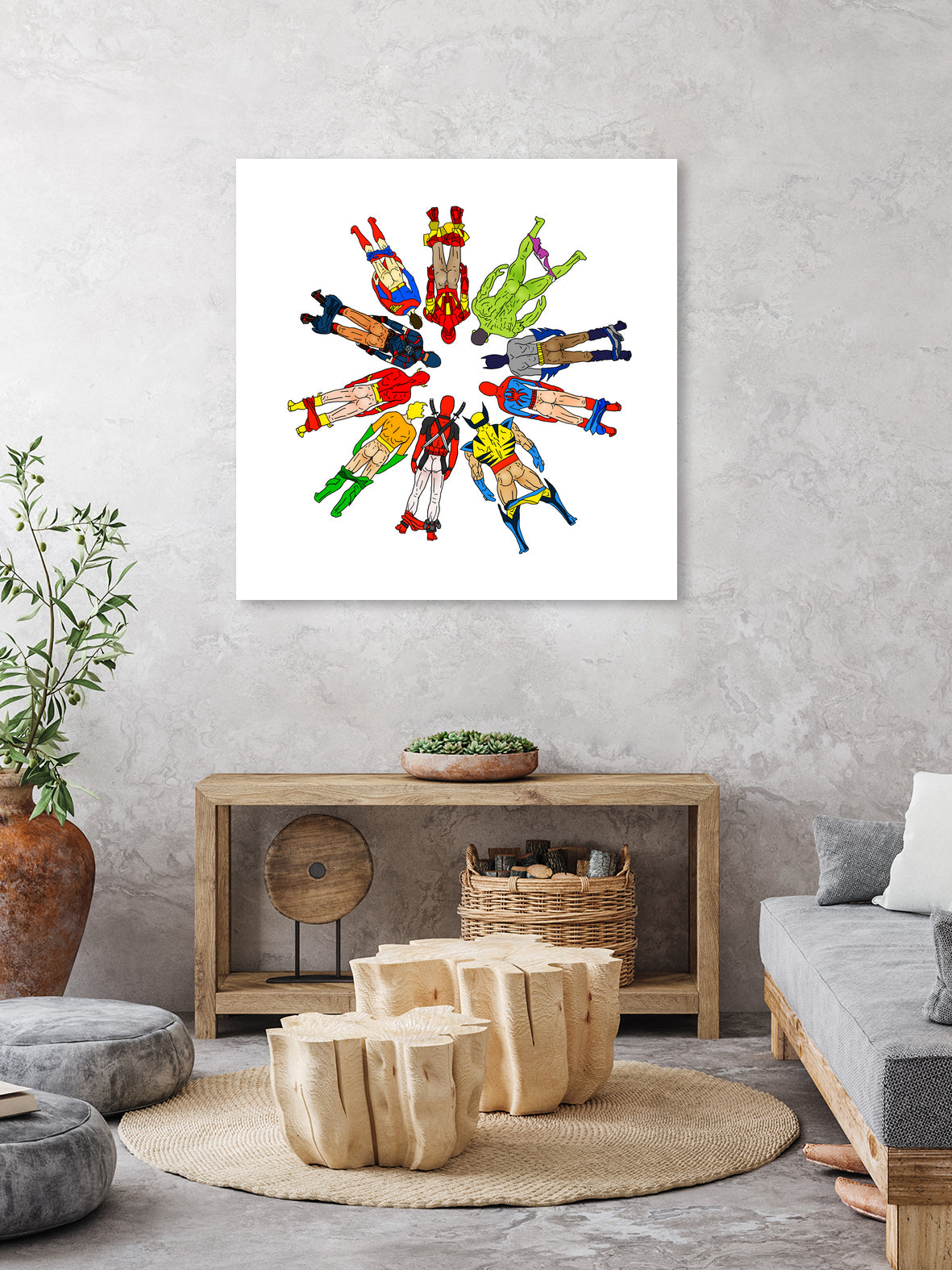 Super Hero Butts by Winston Chiu on GIANT ART - white digital drawing