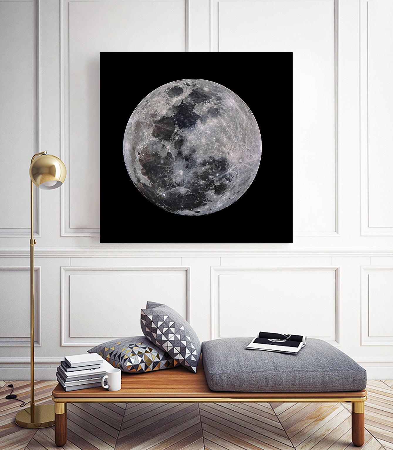 Super Moon by Lorenzo Bustillo on GIANT ART - gray photo illustration