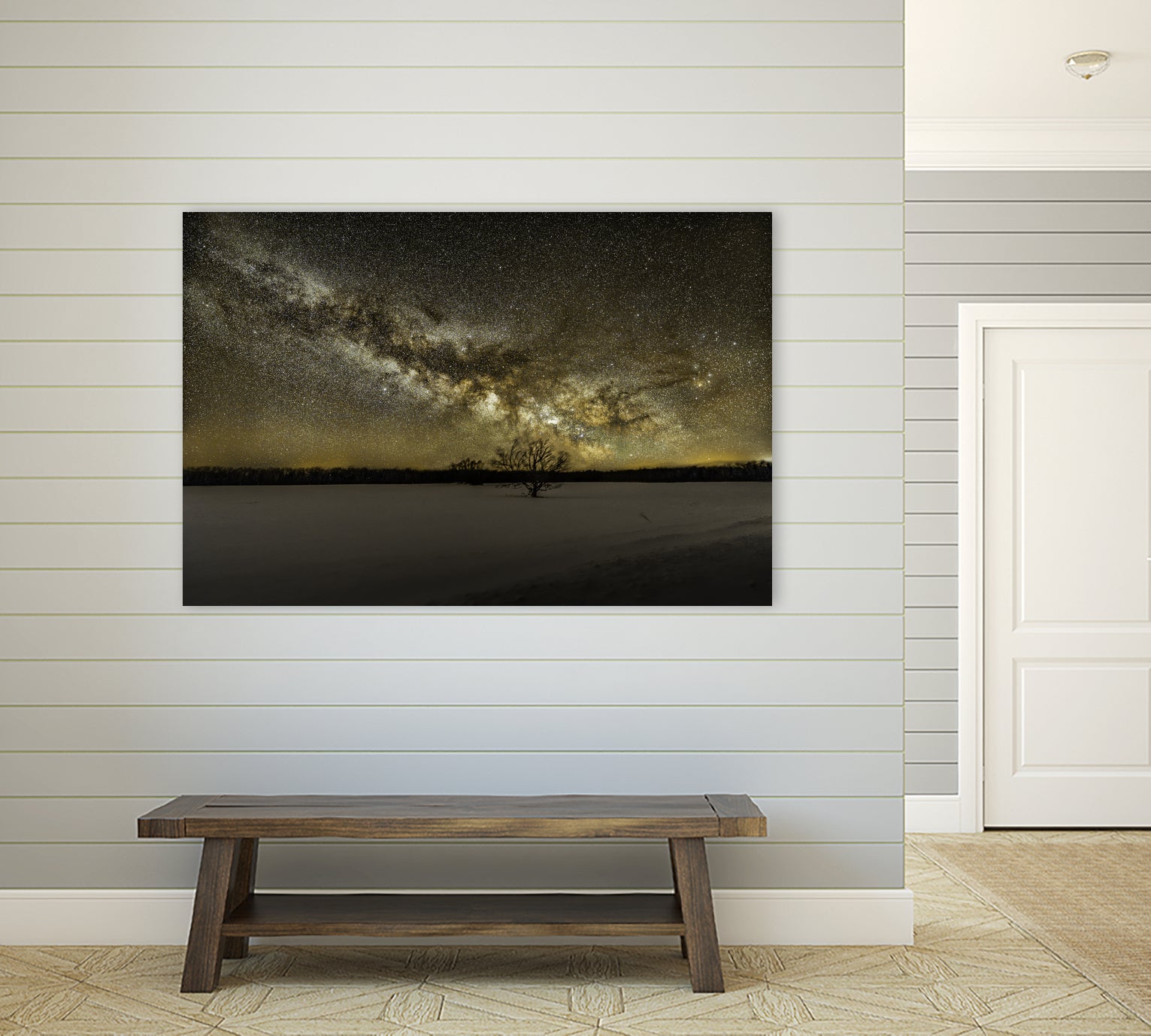 MIlky way rising by Lorenzo Bustillo on GIANT ART - gray photo illustration