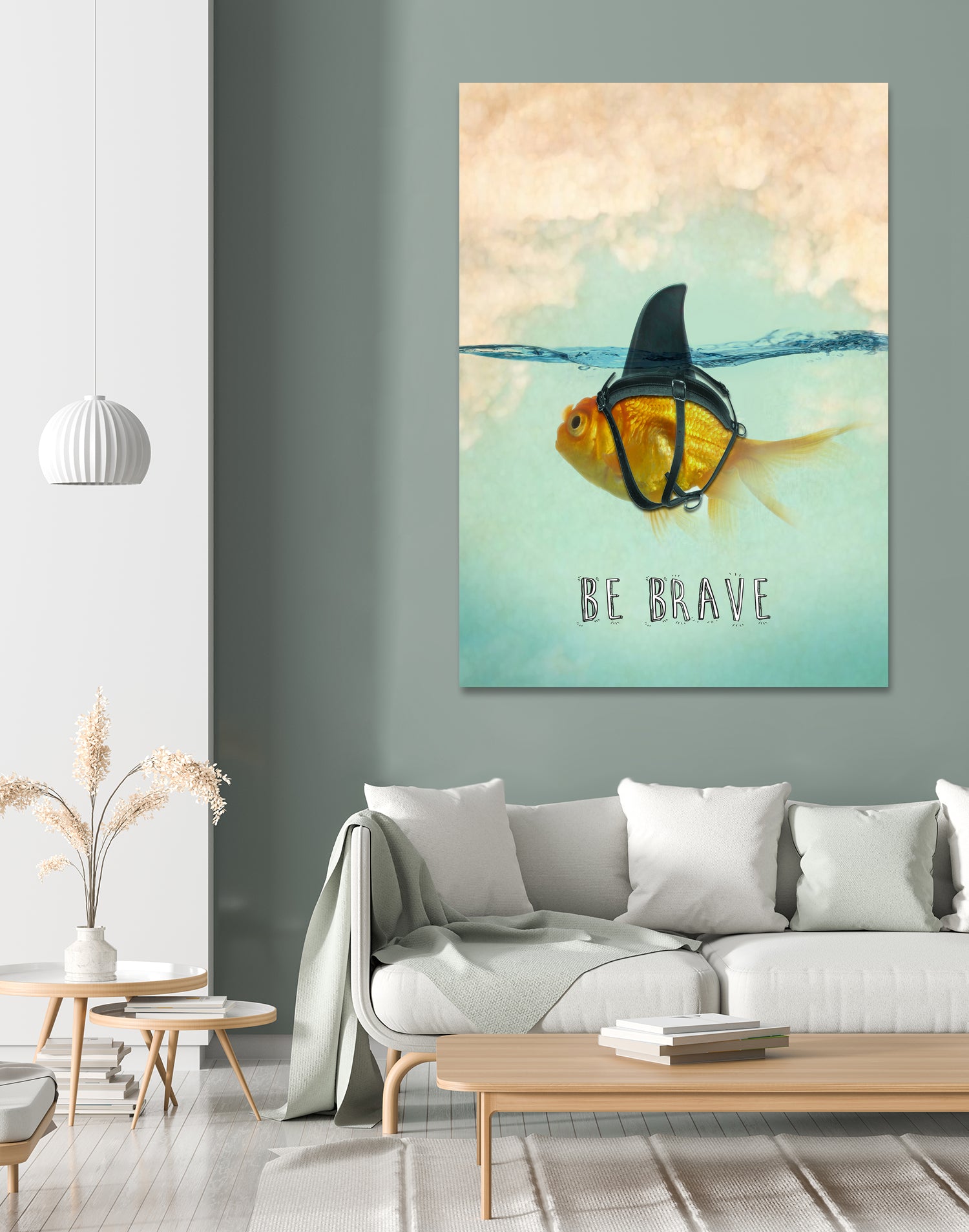 BE BRAVE by Vin Zzep on GIANT ART - white digital painting