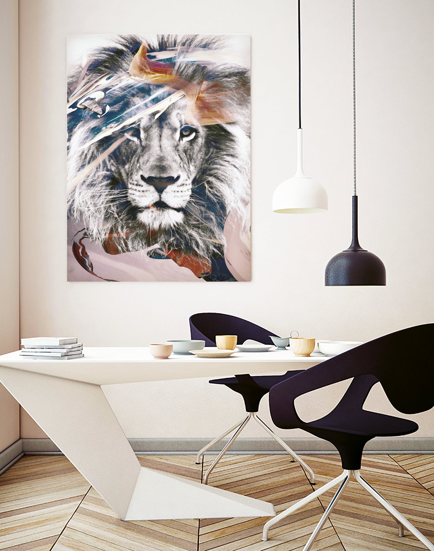 LION 6 by dada22 . on GIANT ART - white digital painting