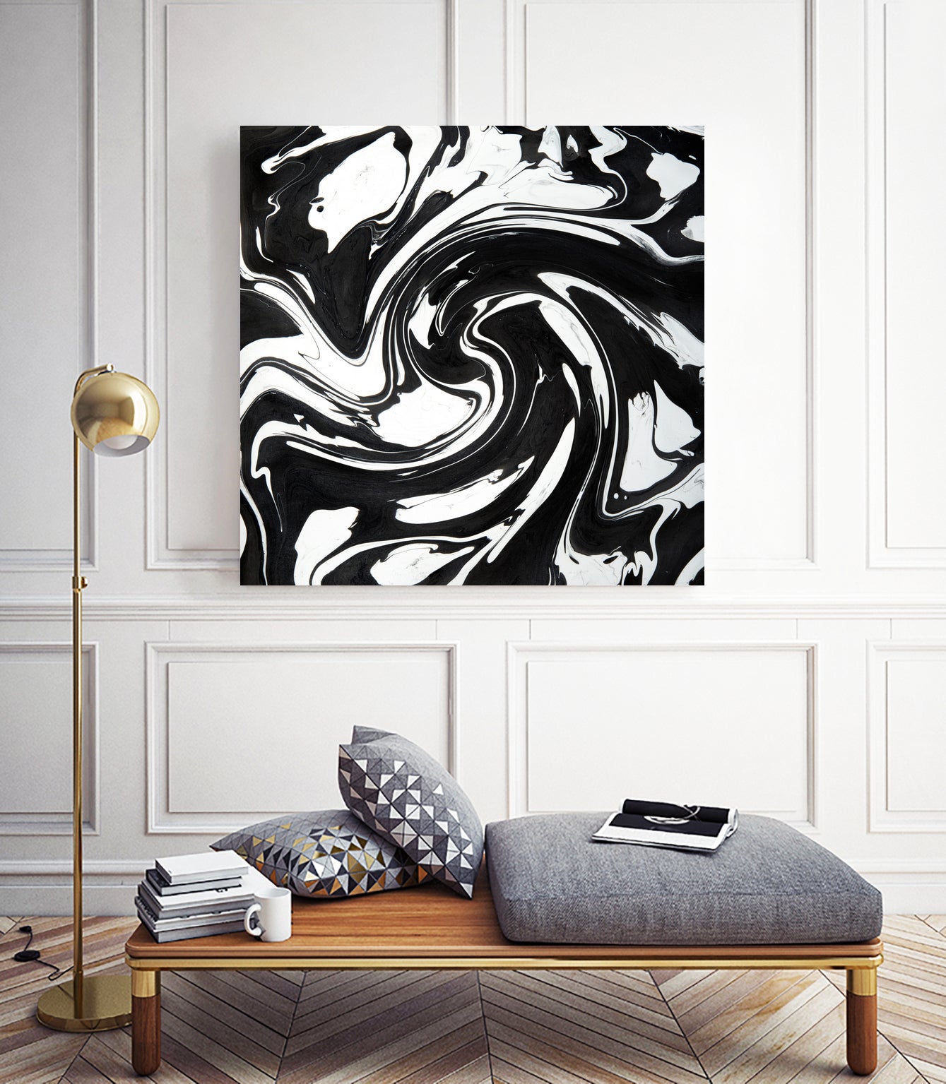 Marble III by Tania Amrein on GIANT ART - black digital drawing
