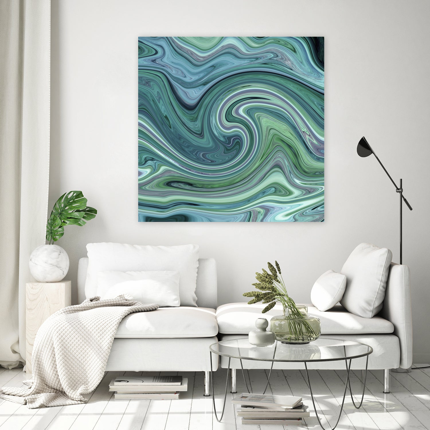 Green marble II by Tania Amrein on GIANT ART - green digital drawing