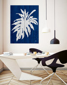 Blue Nature Dark Blue Palm5 by Catia Keck on GIANT ART - blue photo manipulation