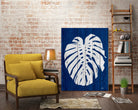 Blue Nature Dark Blue Palm2 by Catia Keck on GIANT ART - blue mixed media
