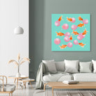 BUBBLEGUM GOLDFISH by Jonas Loose on GIANT ART - pink digital painting
