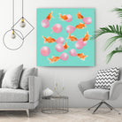 BUBBLEGUM GOLDFISH by Jonas Loose on GIANT ART - pink digital painting