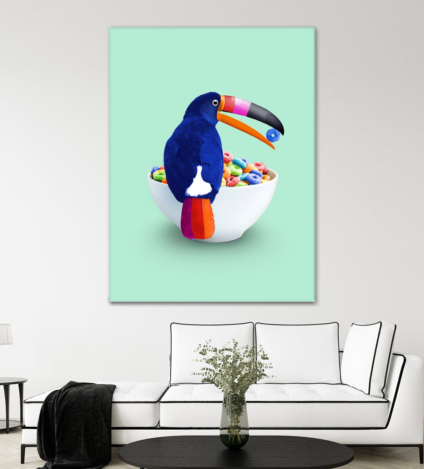 CEREAL TOUCAN by Jonas Loose on GIANT ART - green 3d art