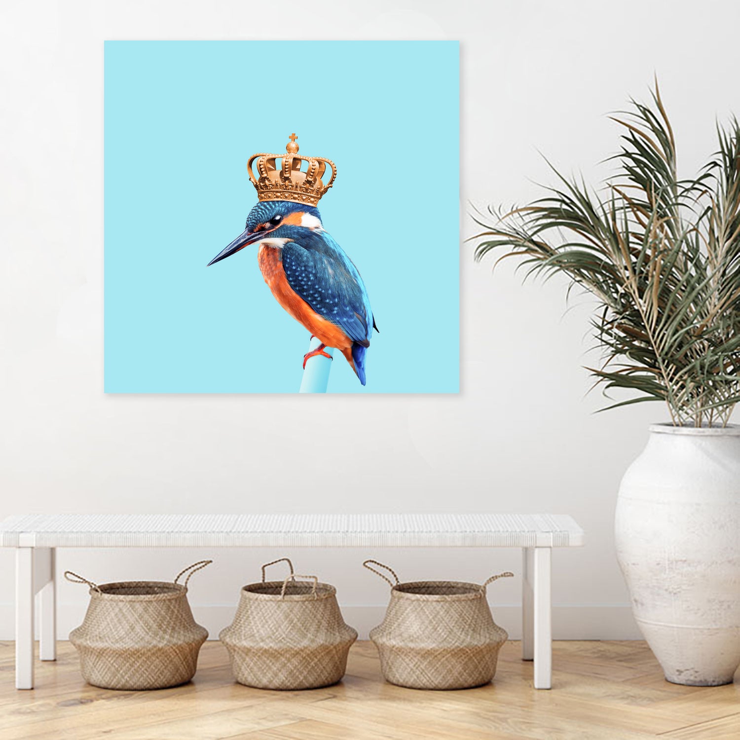 KINGFISHER by Jonas Loose on GIANT ART - blue photo manipulation