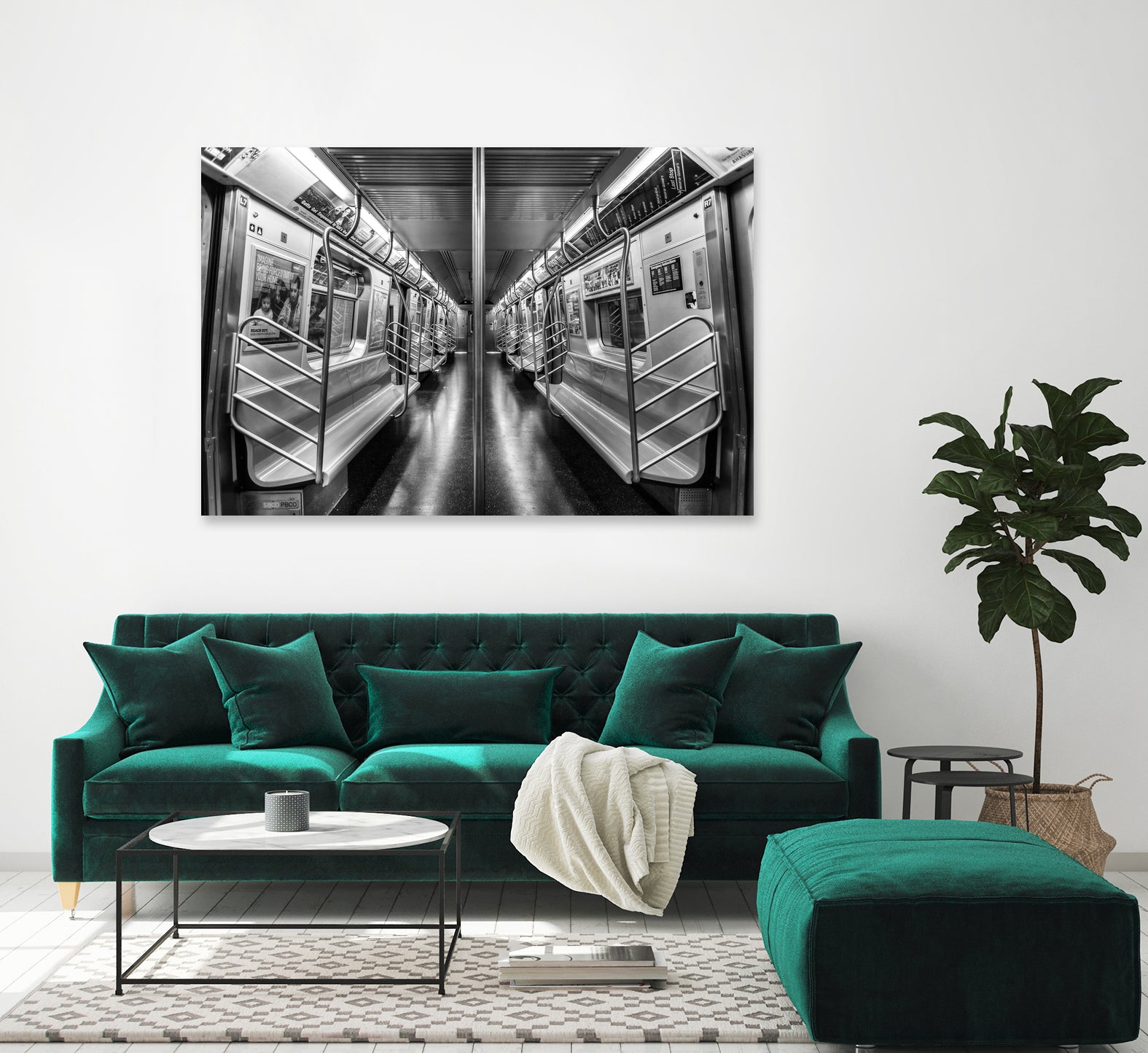 NYC subway N train by Jianfeng Chen on GIANT ART - black photo manipulation