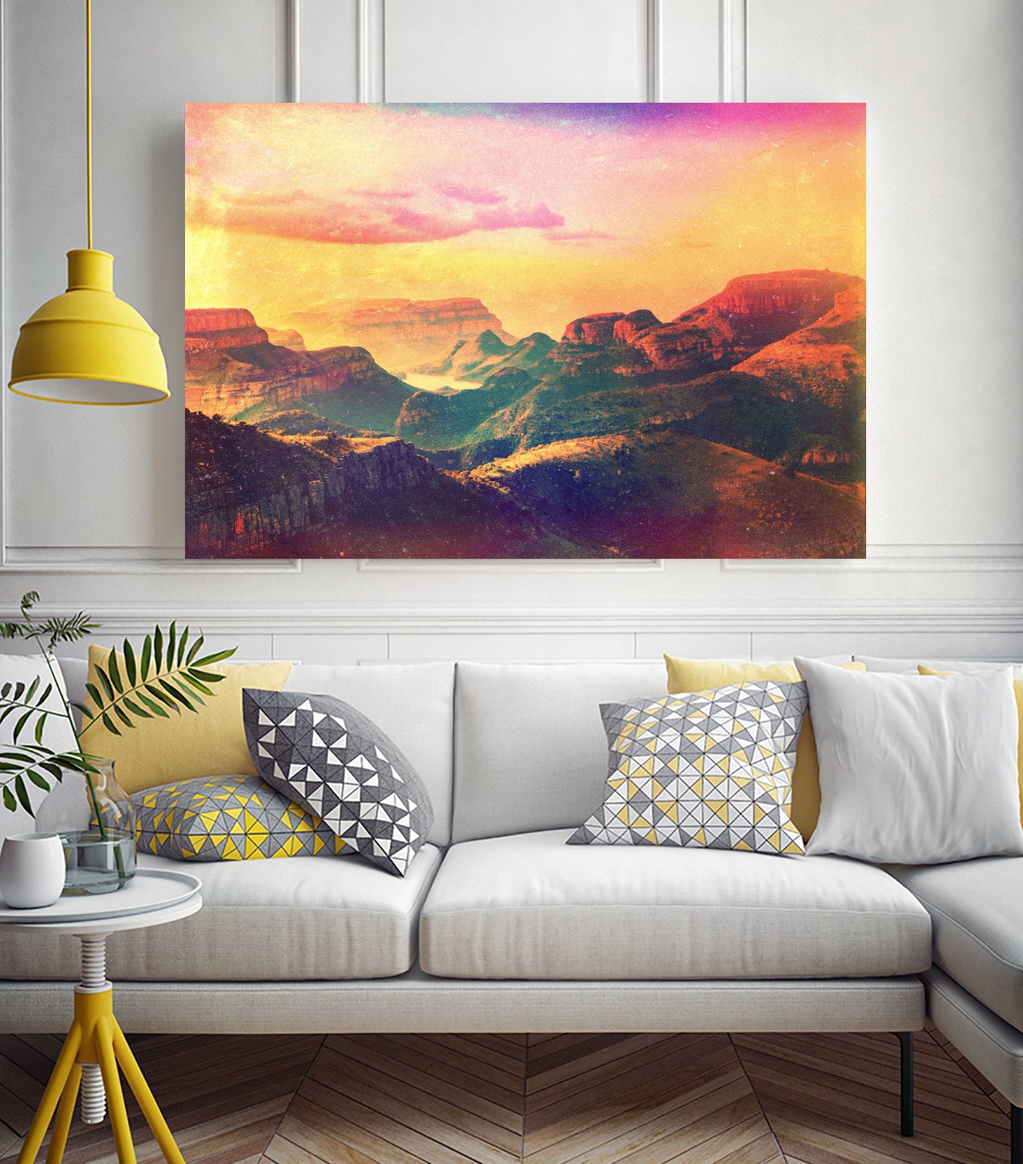 Slumpy Lands II by Daniel Montero on GIANT ART - yellow photo manipulation