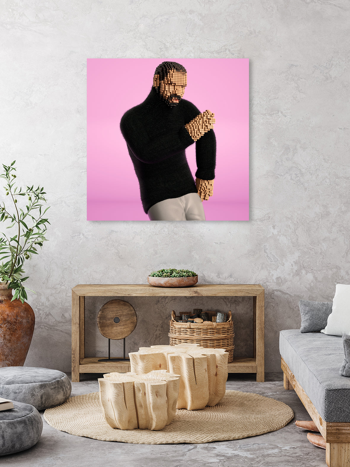 One Dance by Antoni Tudisco on GIANT ART - pink 3d art