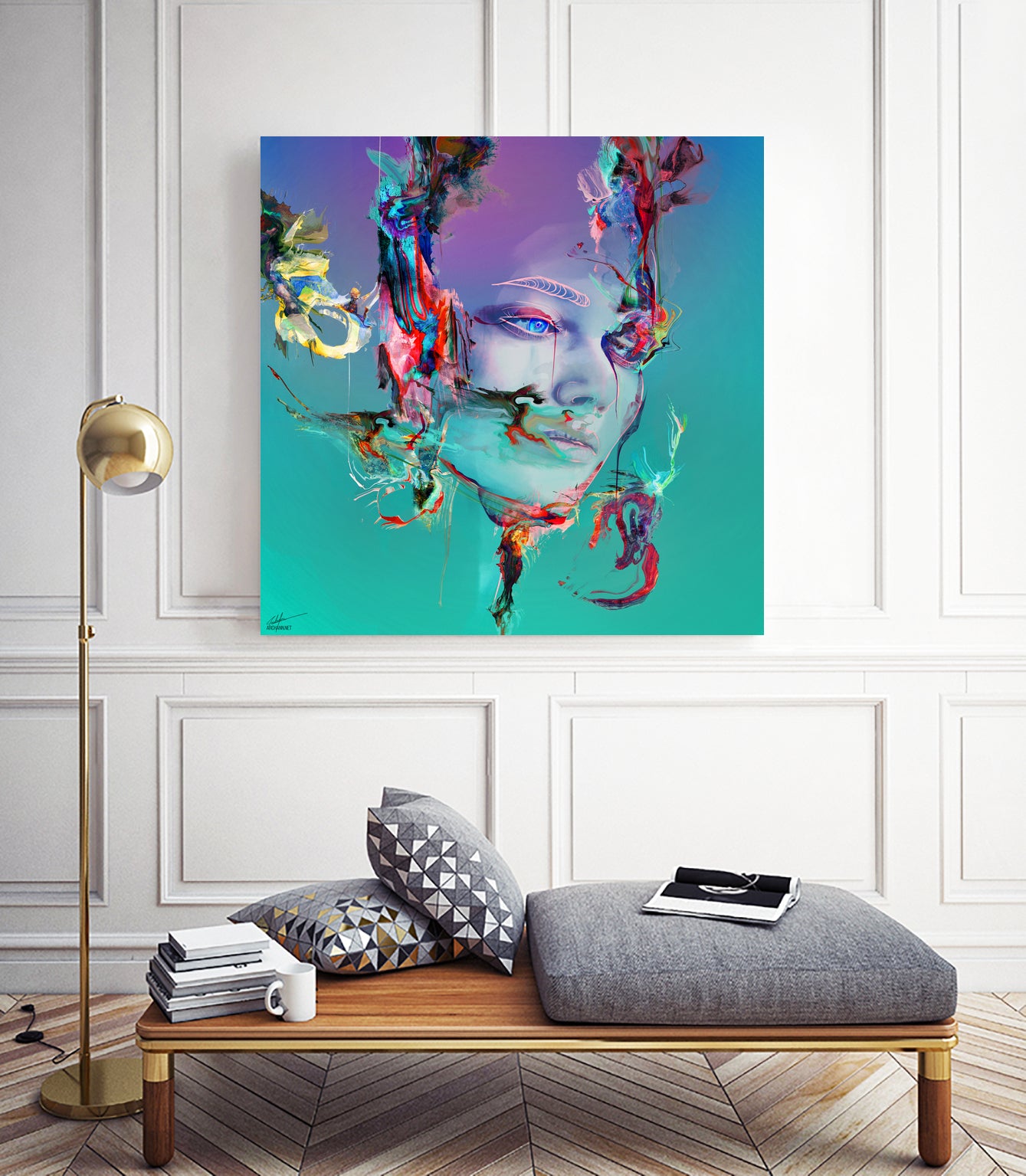 Deep Reality Of Here by Archan Nair on GIANT ART - green digital painting