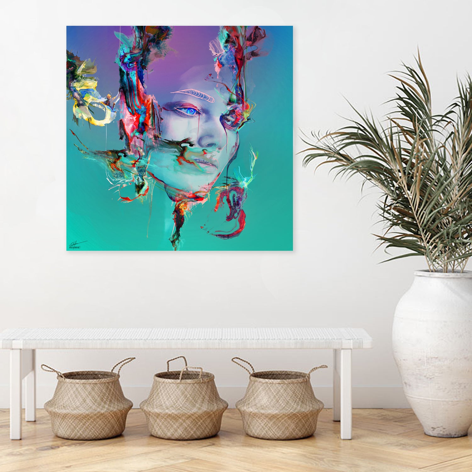 Deep Reality Of Here by Archan Nair on GIANT ART - green digital painting