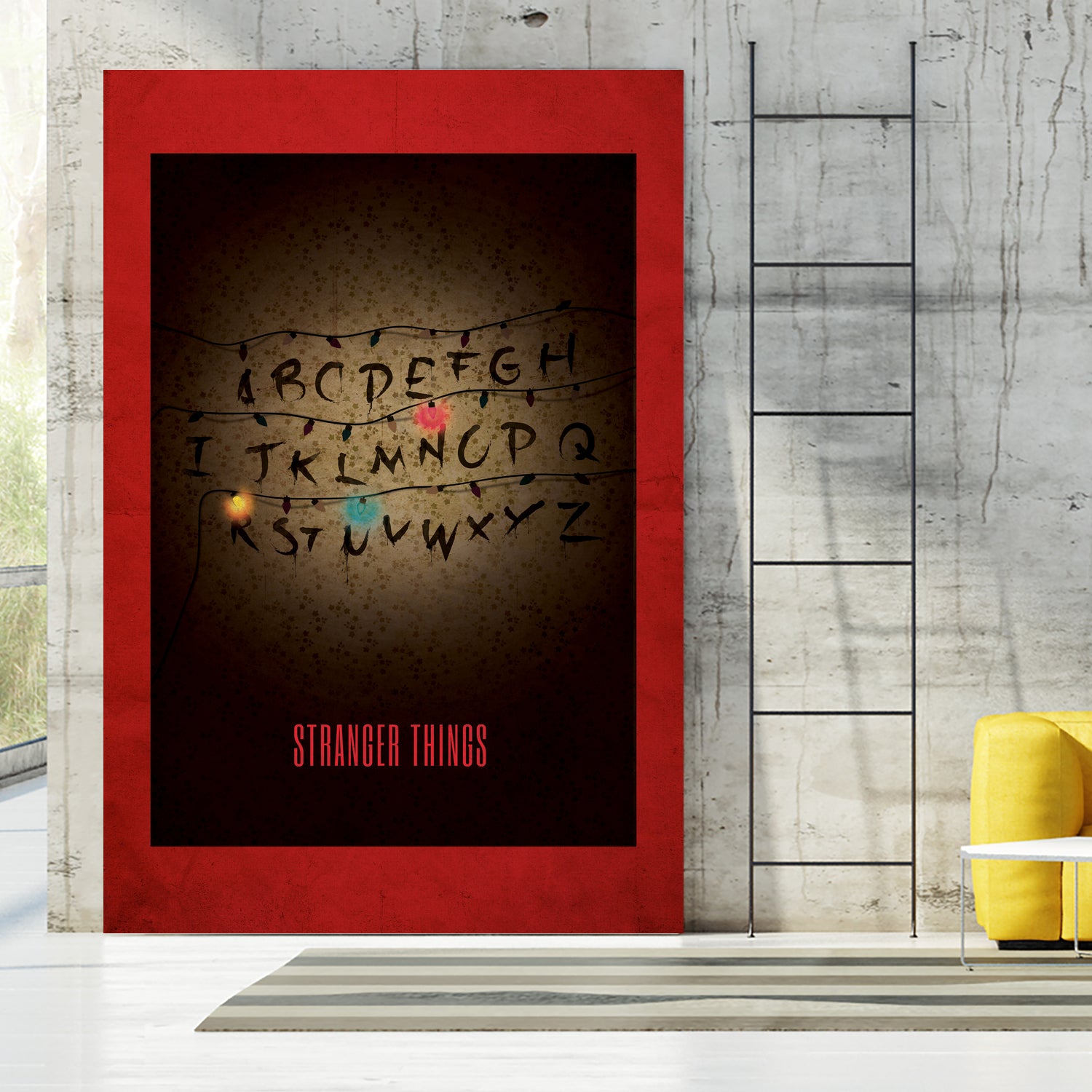 STRANGER THINGS Alternative Poster by Simona Merlini on GIANT ART - brown digital painting