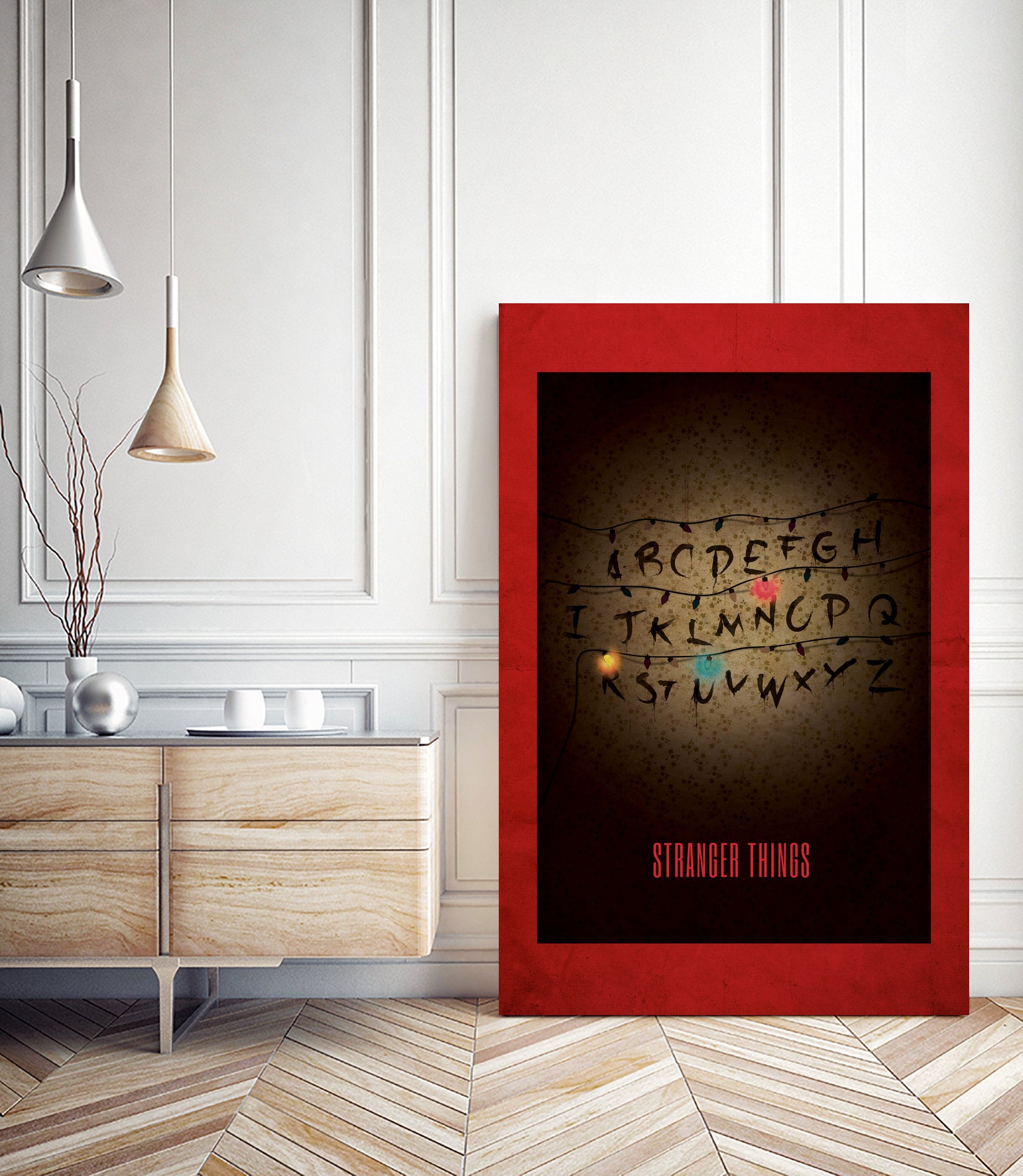 STRANGER THINGS Alternative Poster by Simona Merlini on GIANT ART - brown digital painting