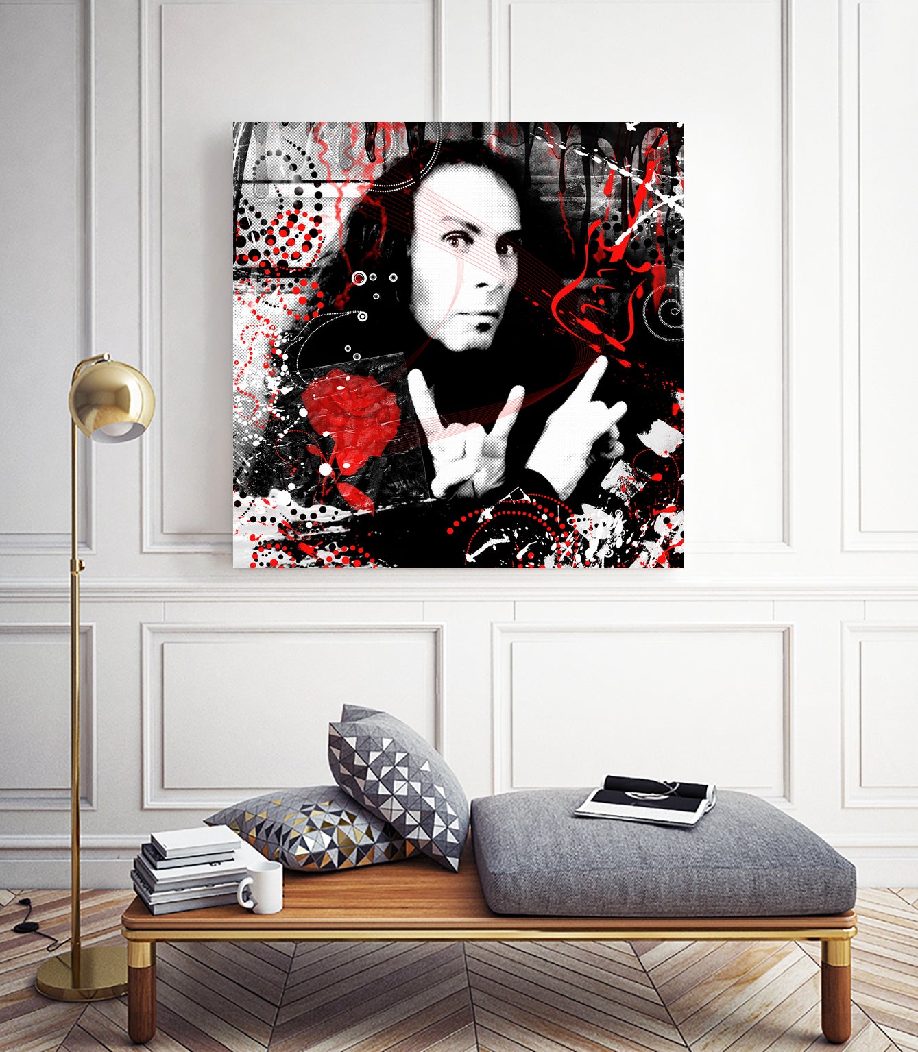 Ronnie James Dio by DARIA GRACHEVA on GIANT ART - black digital painting